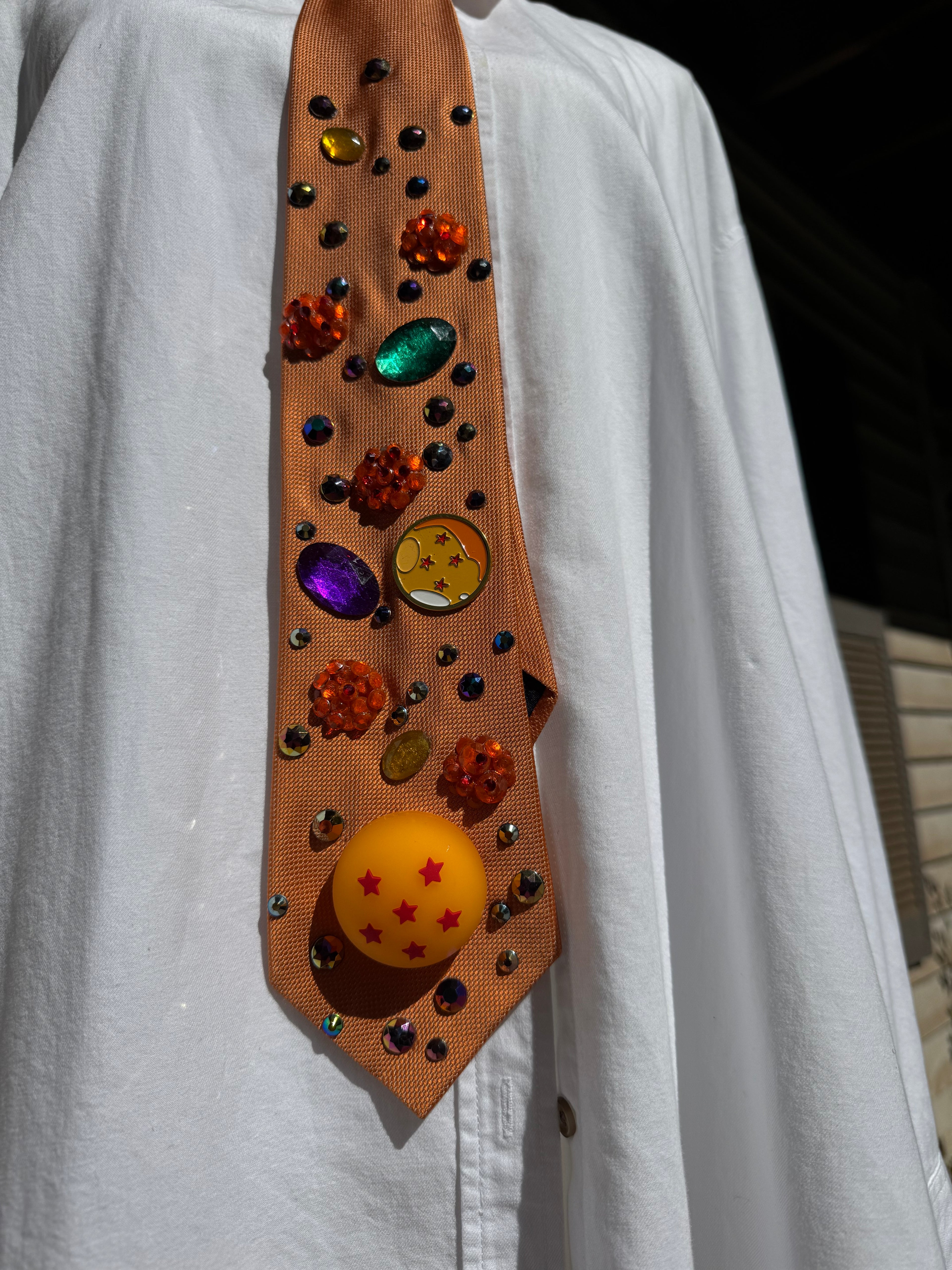 Orange All 7 Dragon Balls Dragon Ball Z Tie