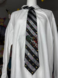Black and Grey Laser Eye Trex Attacking Tie