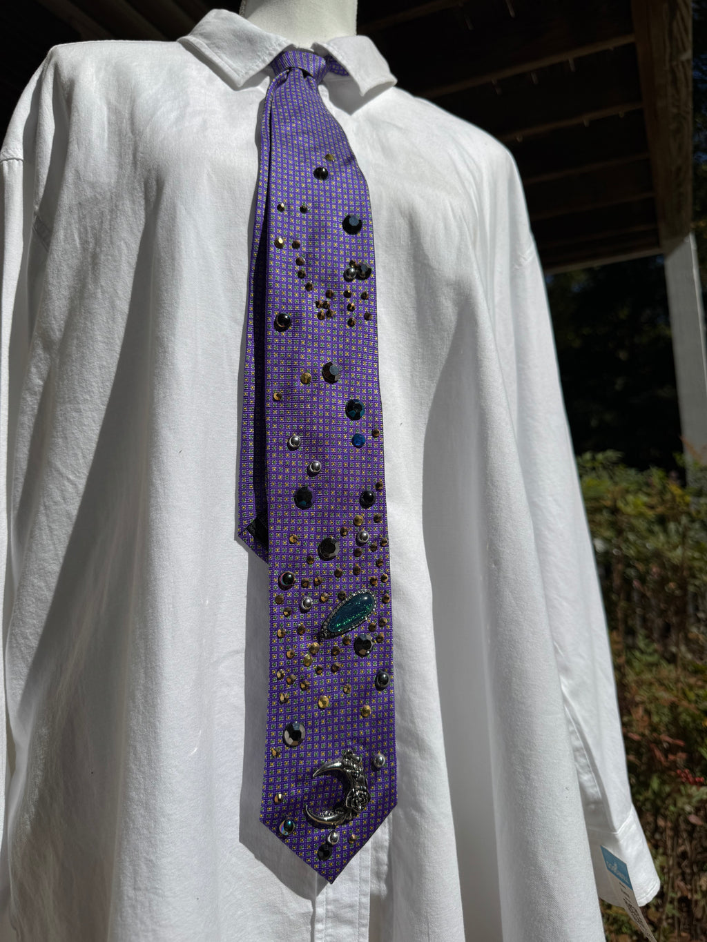 Purple Outter Space Galaxy Royalty Space Tie