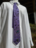Purple Outter Space Galaxy Royalty Space Tie