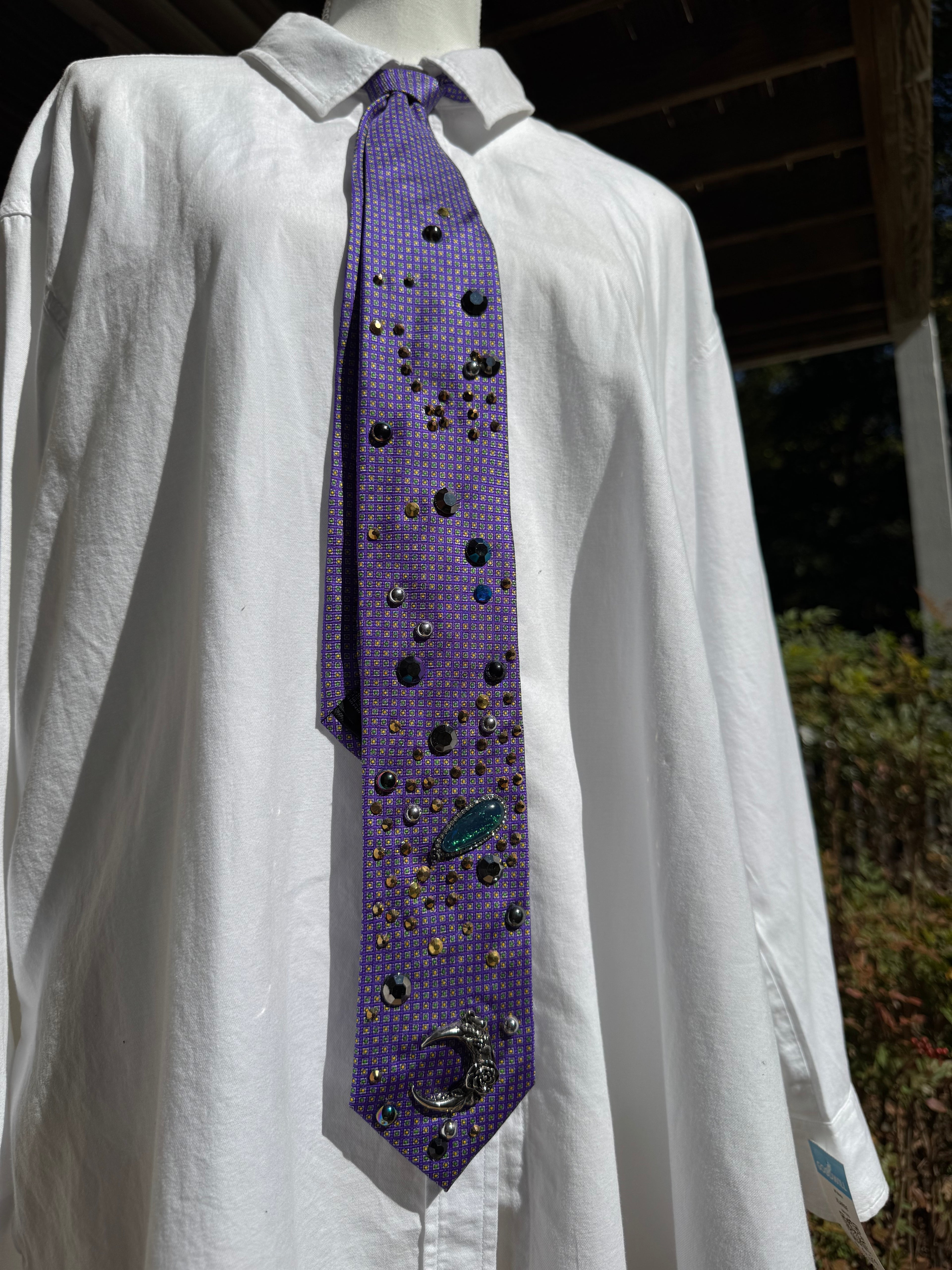 Purple Outter Space Galaxy Royalty Space Tie