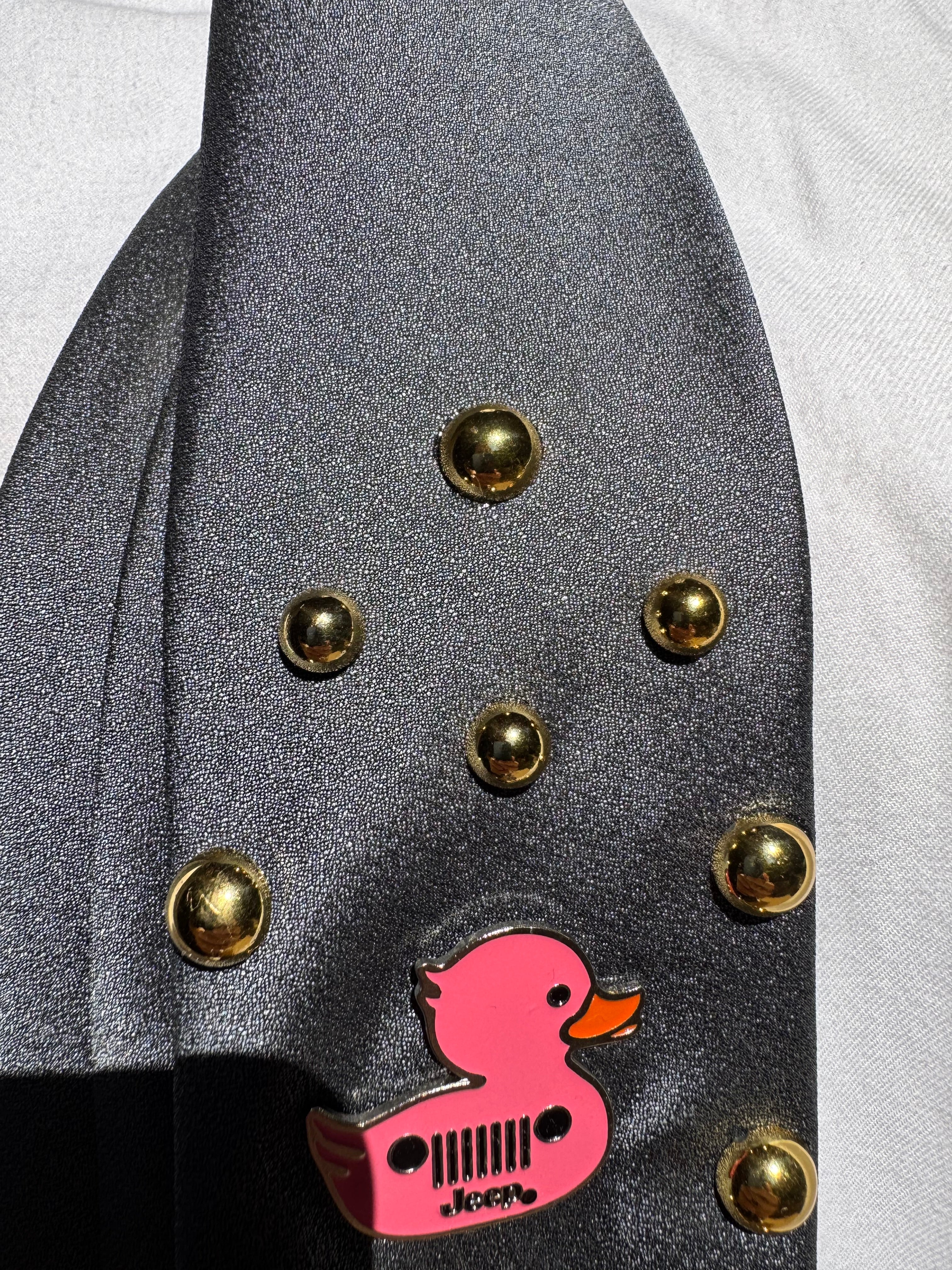 Grey Jeep Duck Pin Collection Royalty Tie