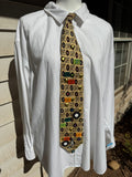 Gold Cassette Tapes and Vinyl Records Royalty Music Tie
