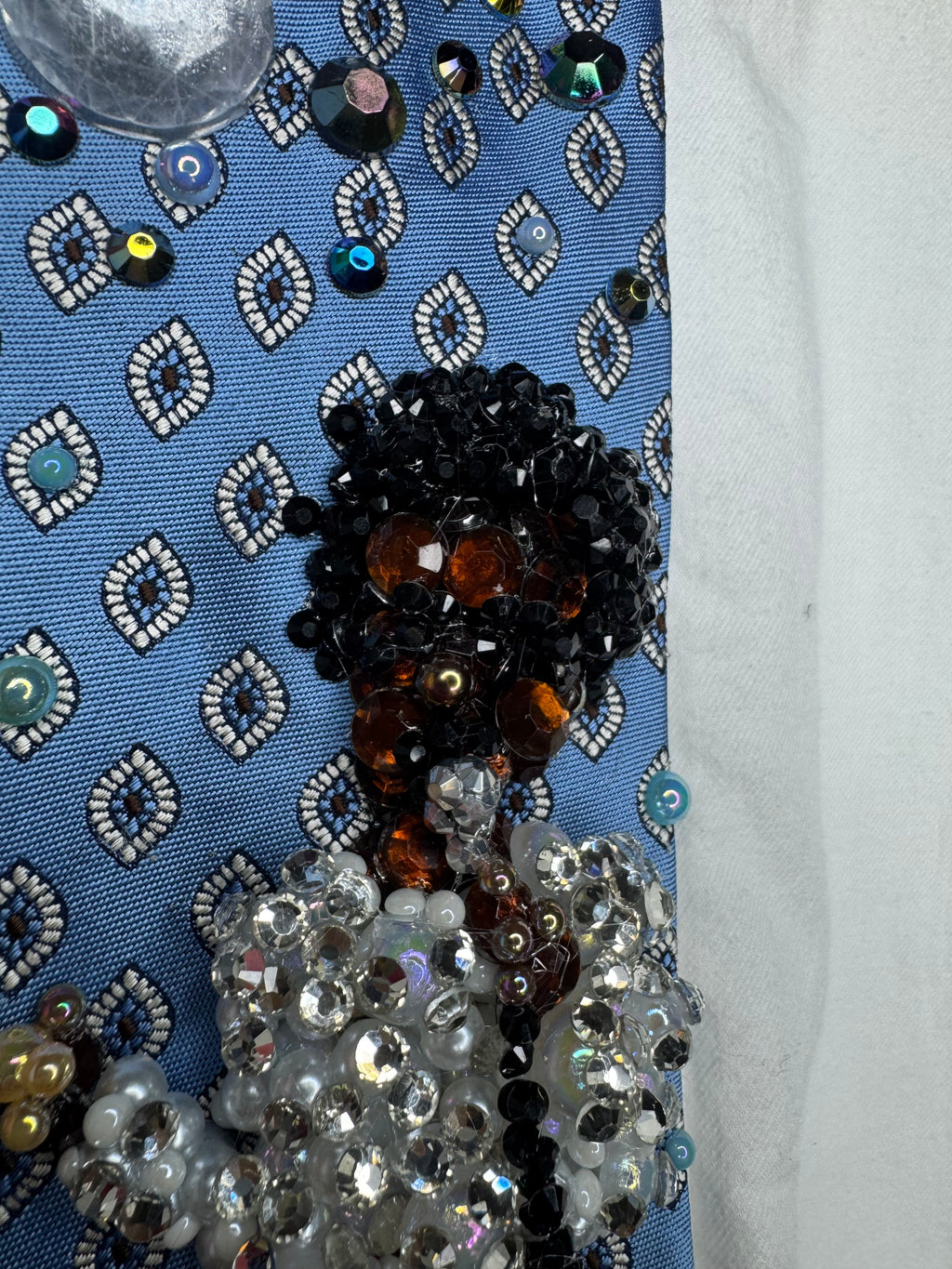 Light Blue Michael Jackson In Spaghetti Shirt & Polo On Destiny Tour 3rd Leg Jackson 5 1979 Tie