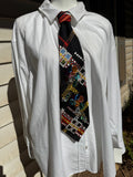 Black Astronauts Holding Onto Bunch of Balloons Space Royalty Tie