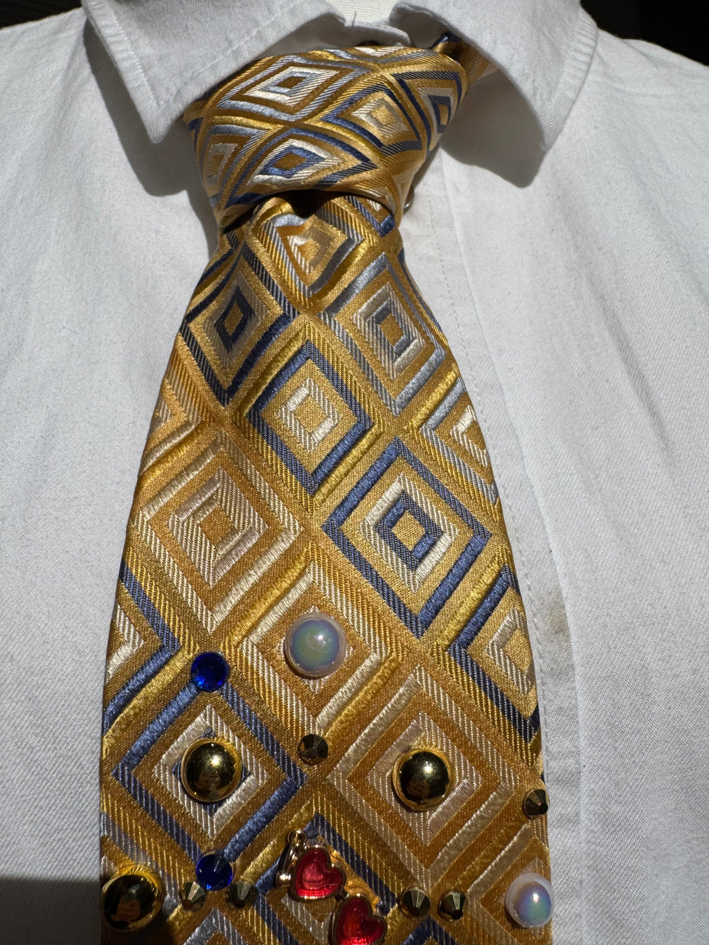 Yellow Girl Tropical Treasure Box Vacation Royalty Tie
