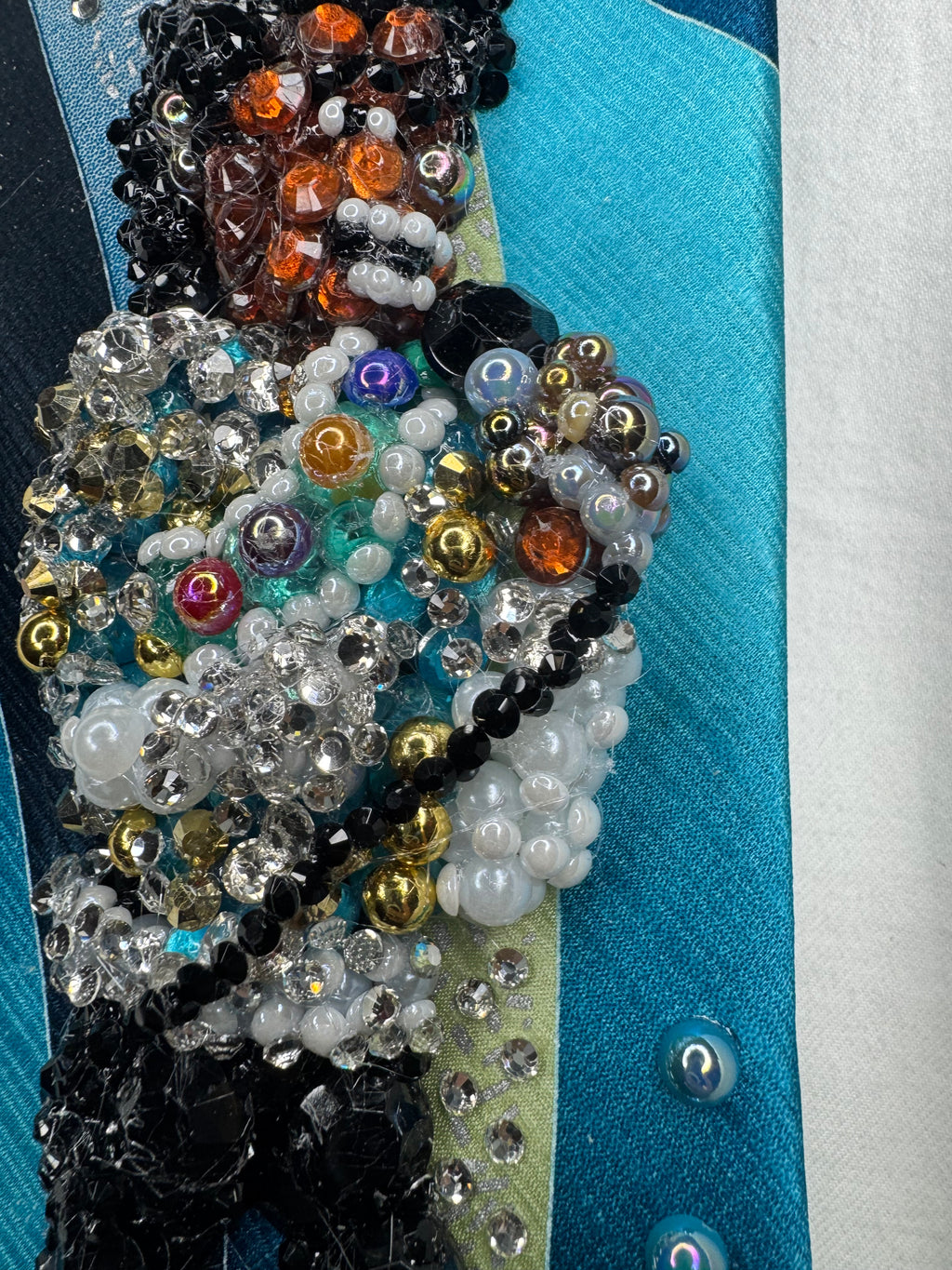 Tri Tone Blue Michael Jackson in Light Blue Military Jacket In Tundratown Aug 5th 1984 Victory Tour Tie