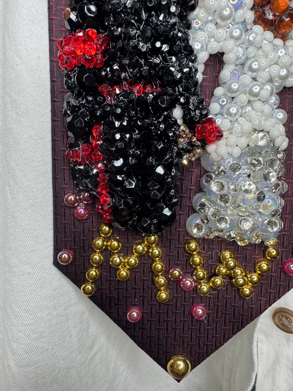 Burgundy Michael Jackson & Whitney Houston Holding Hands in High Class Royalty Outfits for Award Show