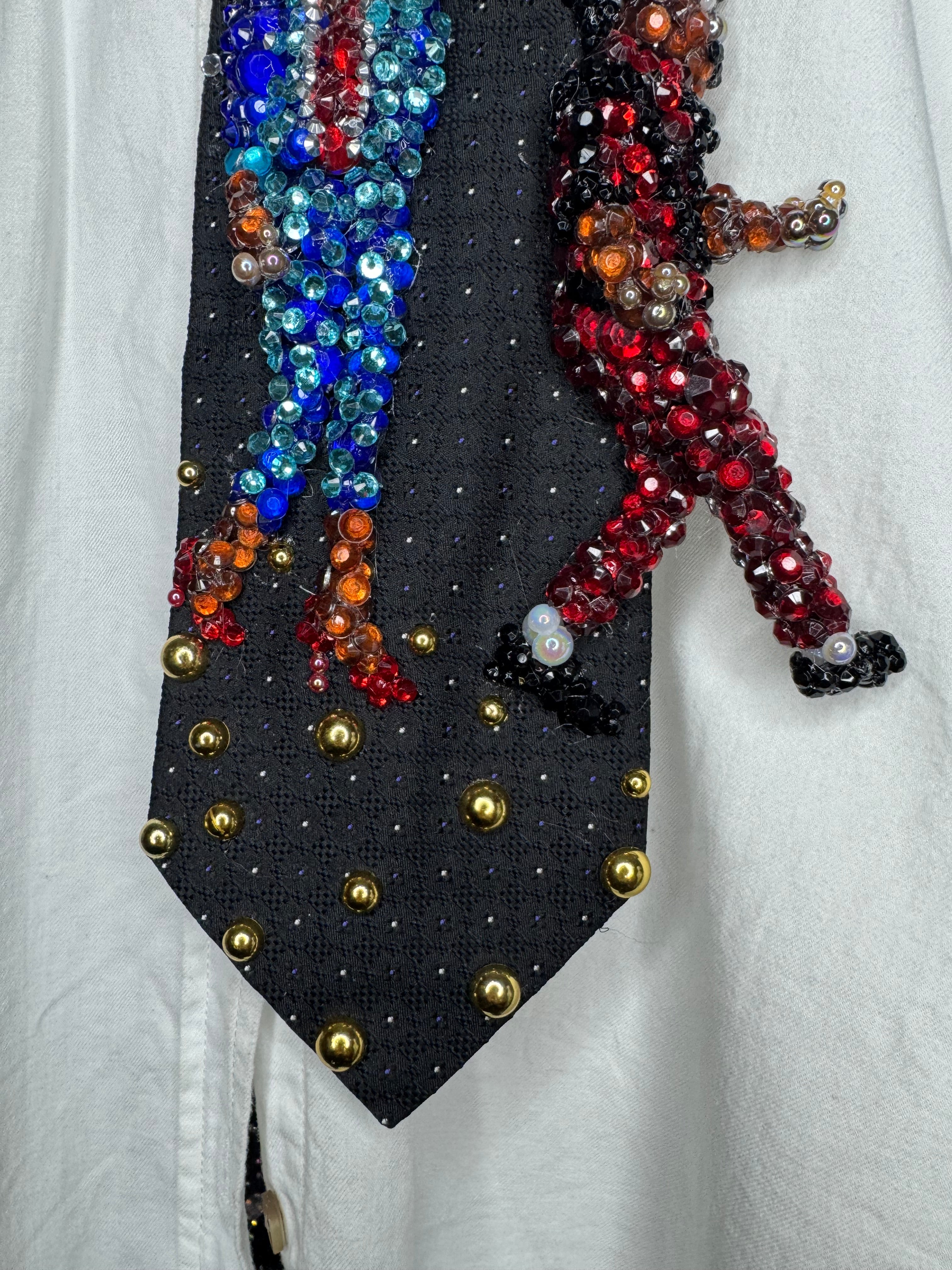 Black Michael Jackson Dancing and Walking With Ola Ray Scene Thriller Music Video Tie