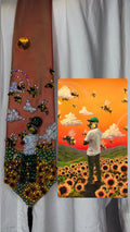 Orange Tyler the Creator “Flower Boy” Album Cover Tie