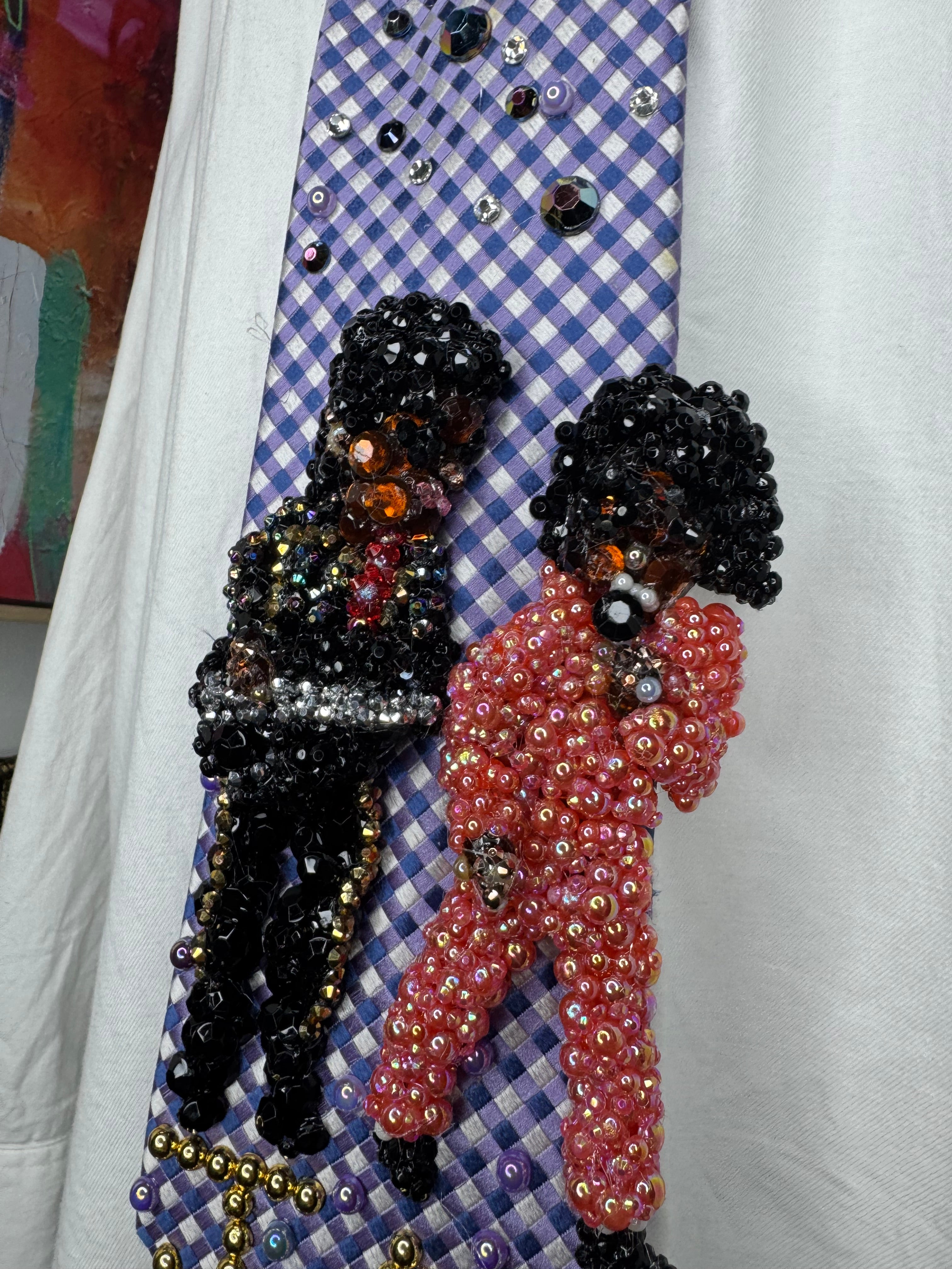 Purple Michael & Jermaine Jackson Performing Workin Day n Night Live for Victory Tour 1984 Tie