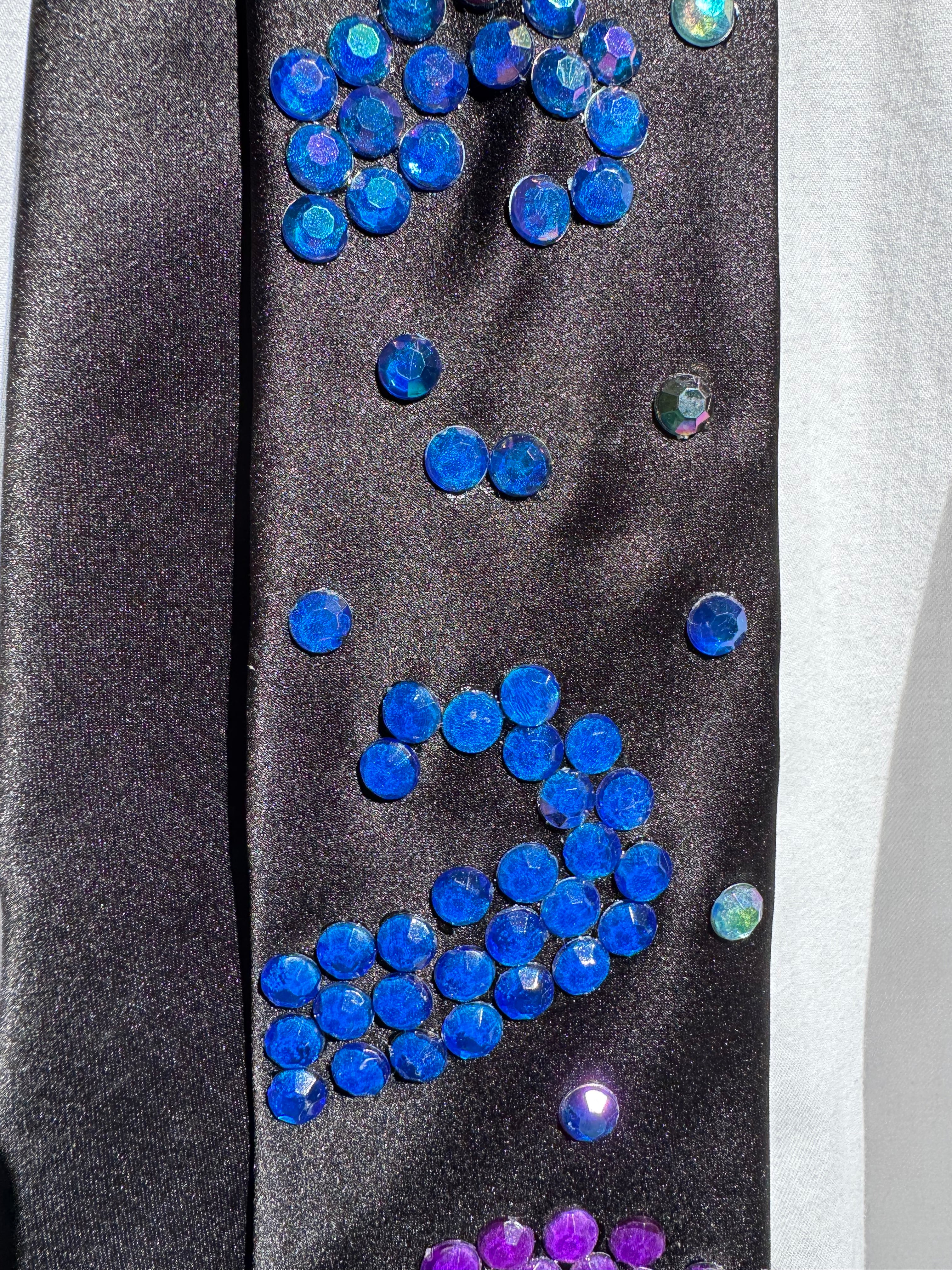 Black Magical Octopus Tentacle Attack Nature Tie