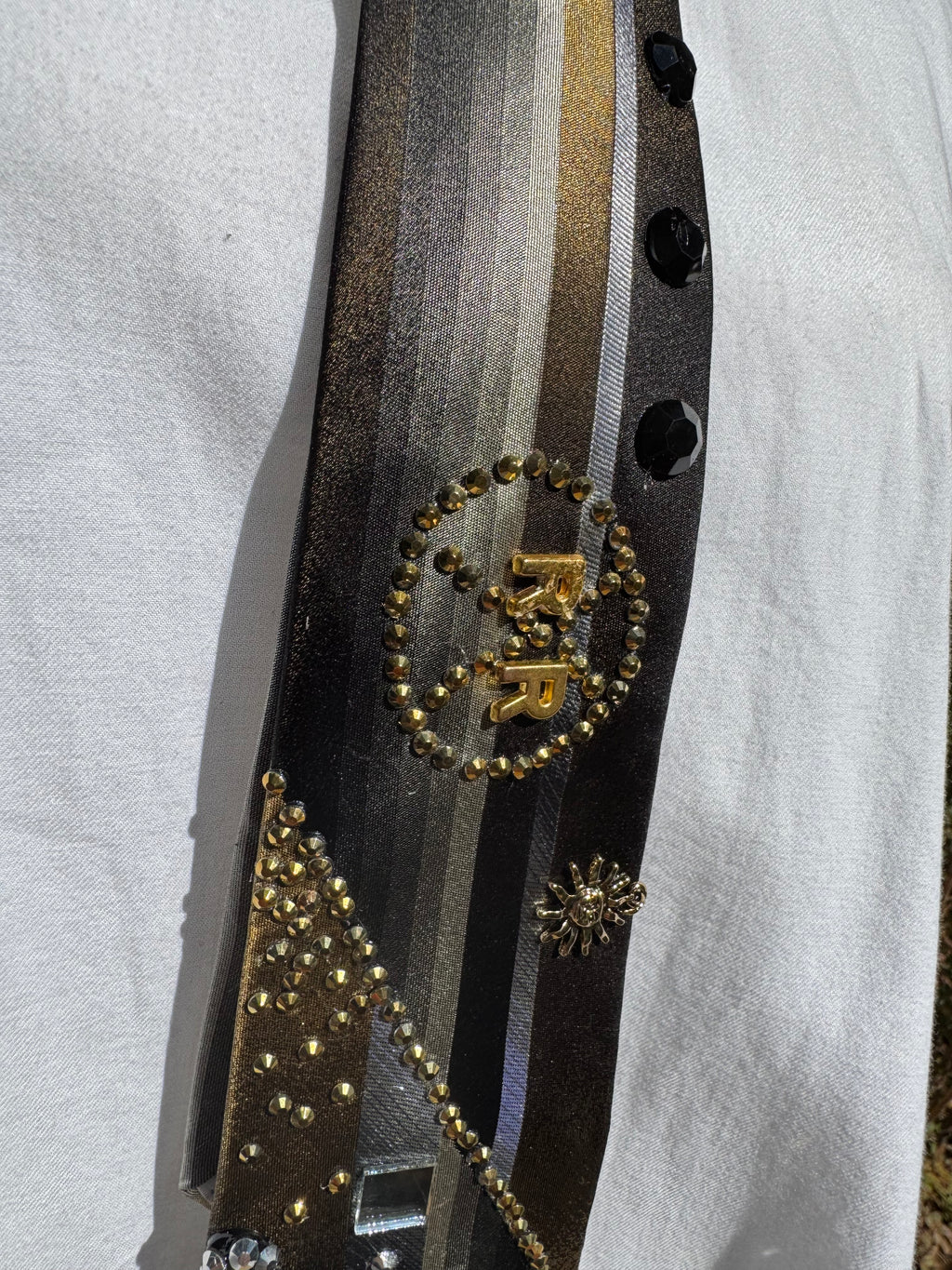 Black and Gold Speed Train Royalty Tie