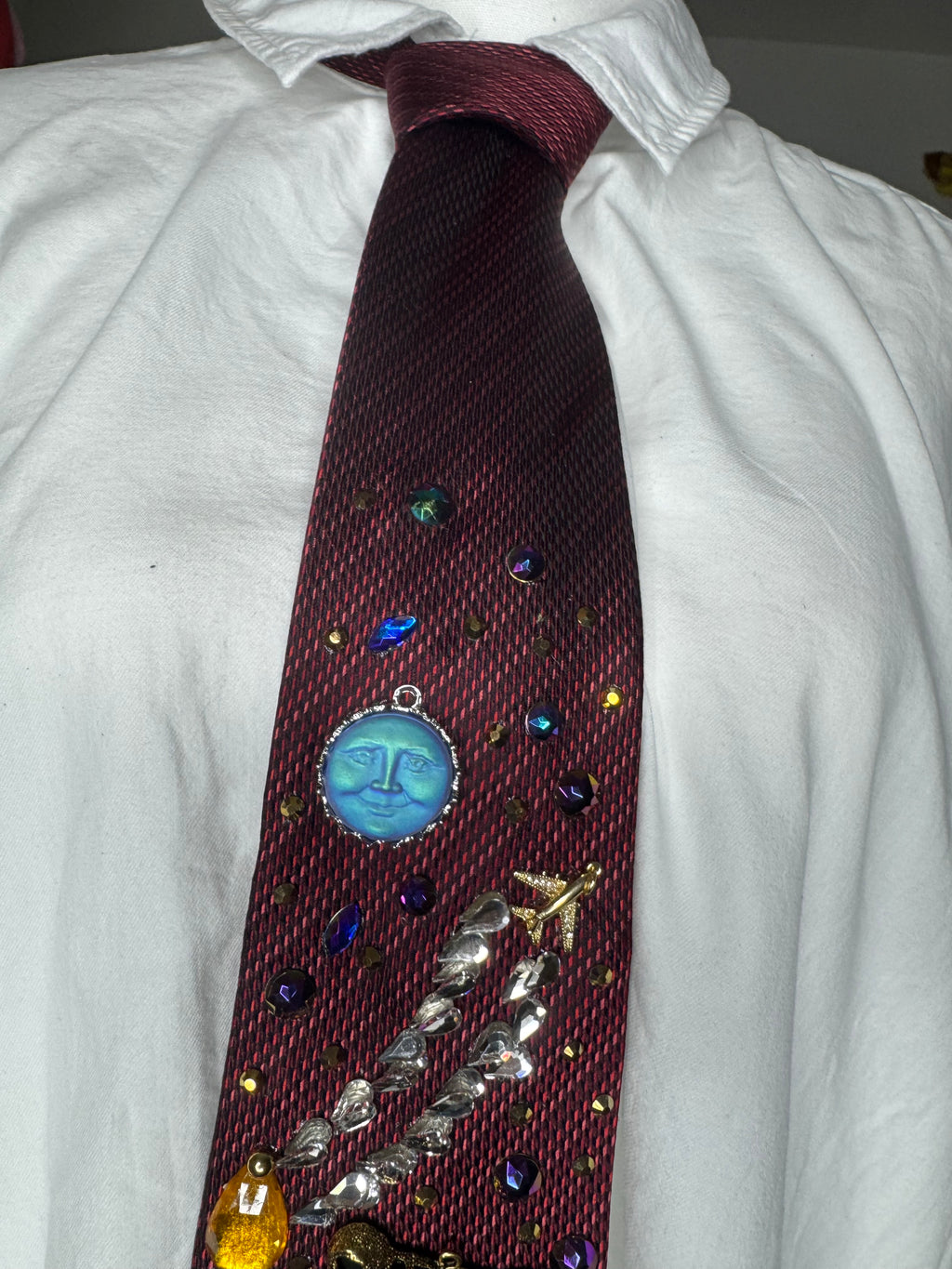 Red Laser Eye Jaguar Attacking City Nature Royalty Tie