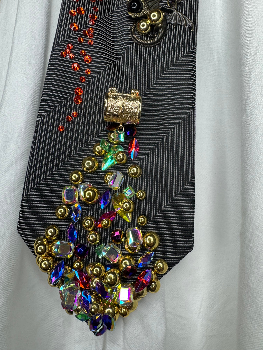 Grey Dragons and Hidden Treasures Royalty Tie