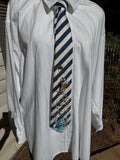 White and Blue Striped Stitch Under Cotton Candy Balls Treasure Box Spilling Movie Tie