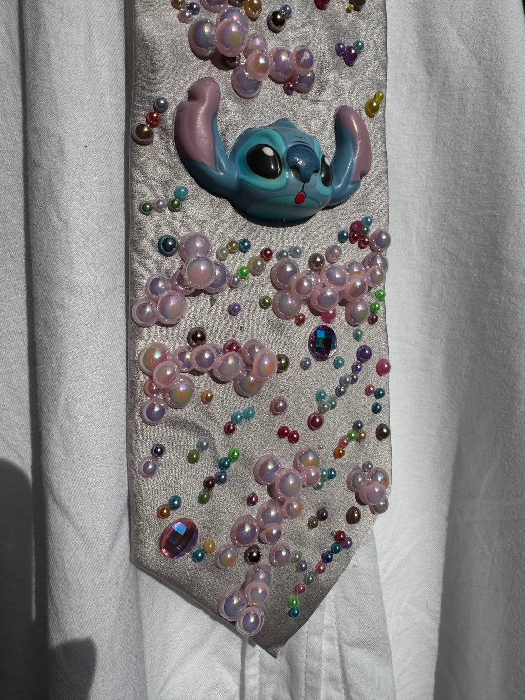Silver Silk Stitch in Cotton Candy Clouds Movie Tie