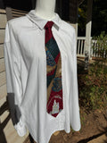 Red Marbled Disney Fireworks Royalty Tie