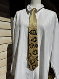 Gold Cheetah Print Royalty Nature Tie