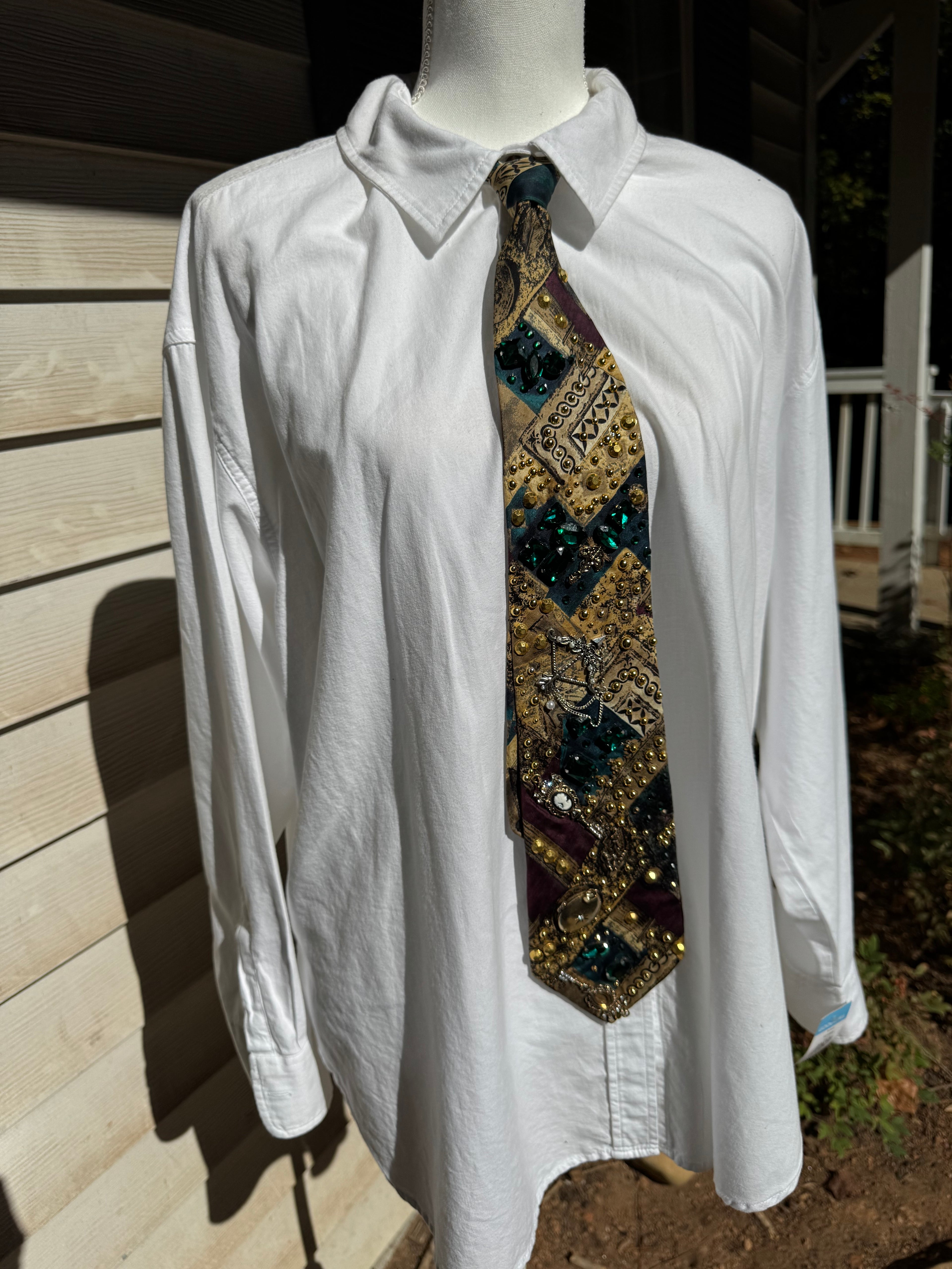 Gold Renaissance Ceiling Printed High Class Royalty Tie