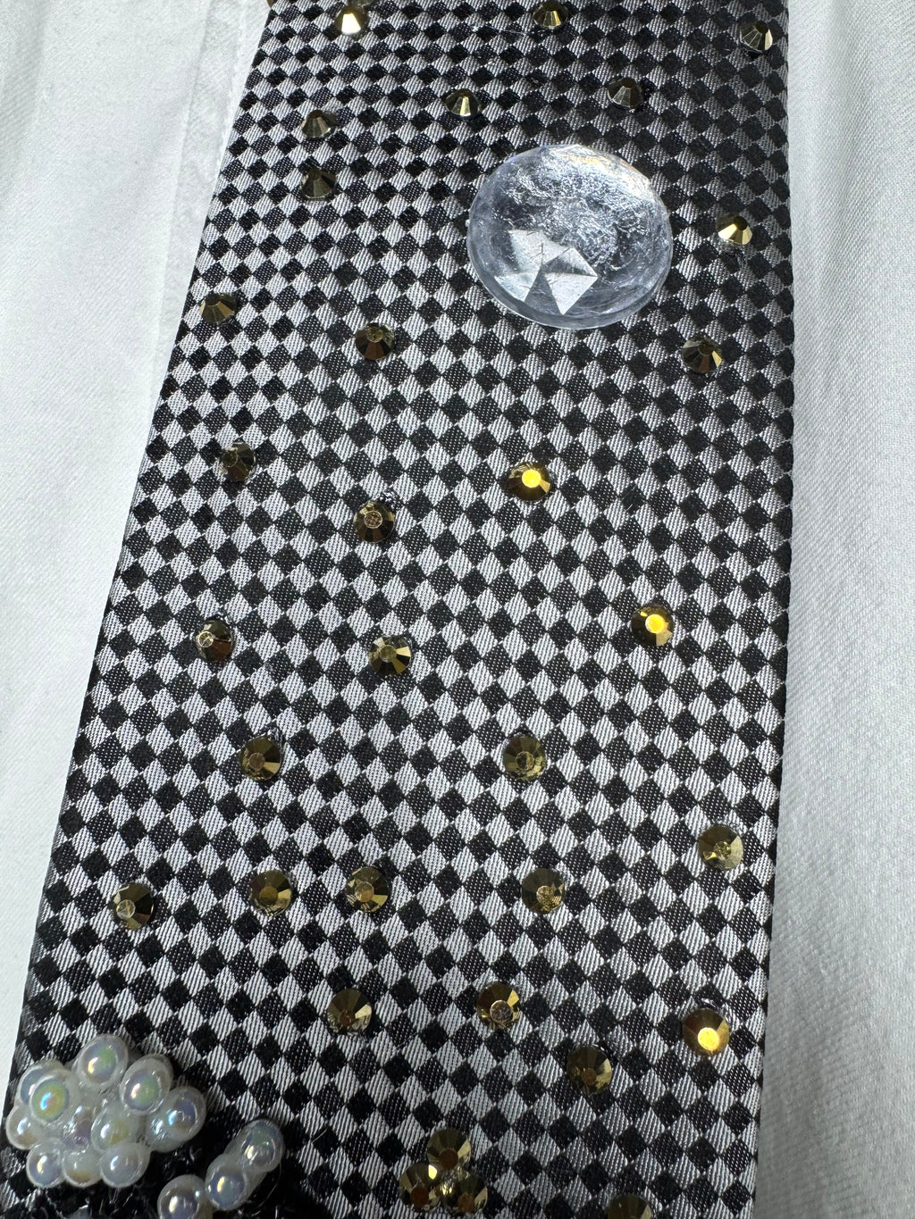 Grey Michael Jackson Doing Iconic Lean from Smooth Criminal Music Video Tie