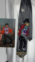 Grey Michael Jackson Hitting Jacket Spread Hip Thrust Move in Beat Music Video Tie