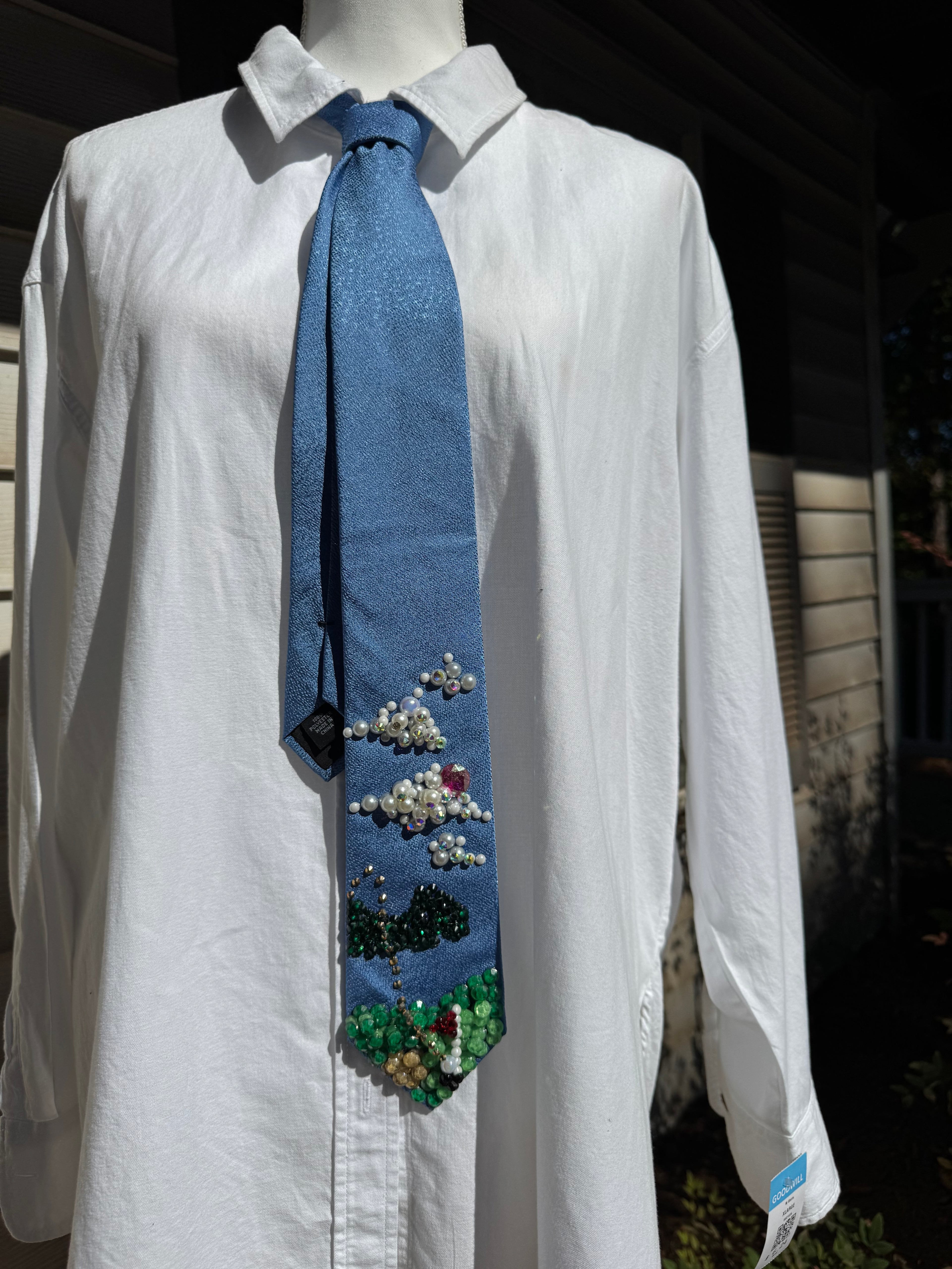 Blue Hole in One Golfers Sport Tie