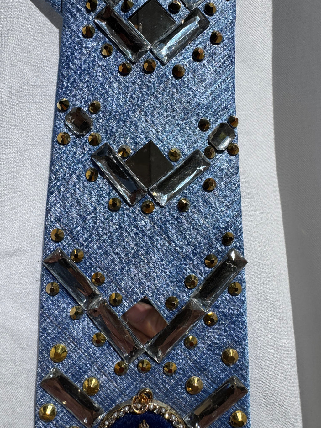 Light Blue High Class Royalty Pilot Tie