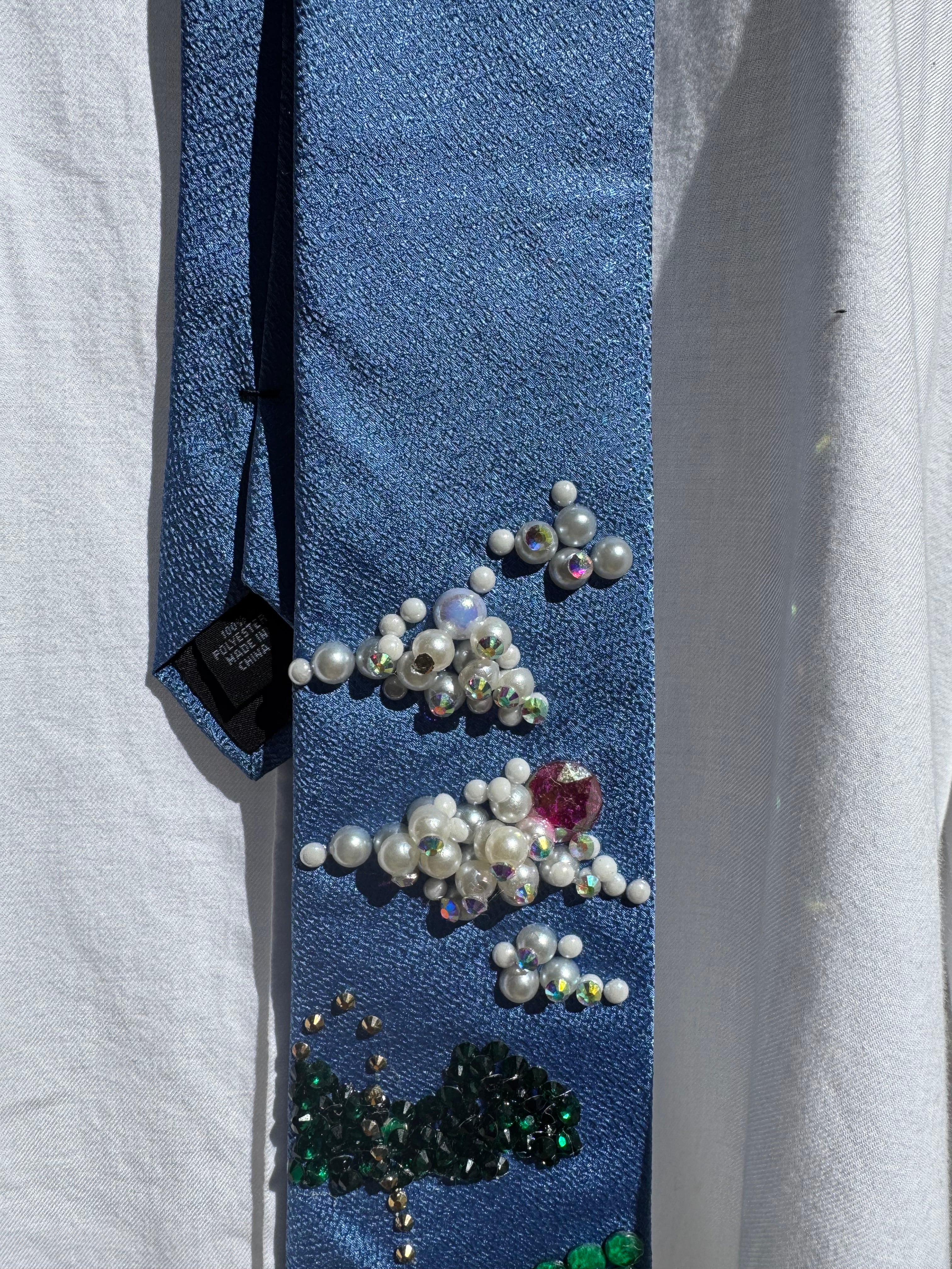 Blue Hole in One Golfers Sport Tie