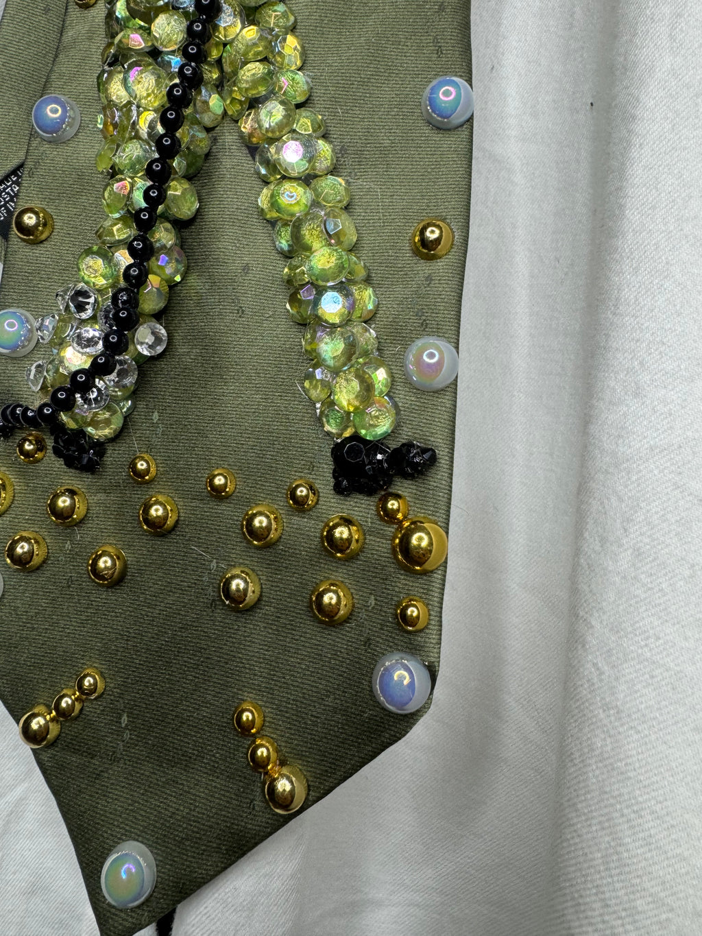 Green Silk Young Michael Jackson Singing “Higher” On Going Back To Indiana Concert Jackson 5 1971 Tie