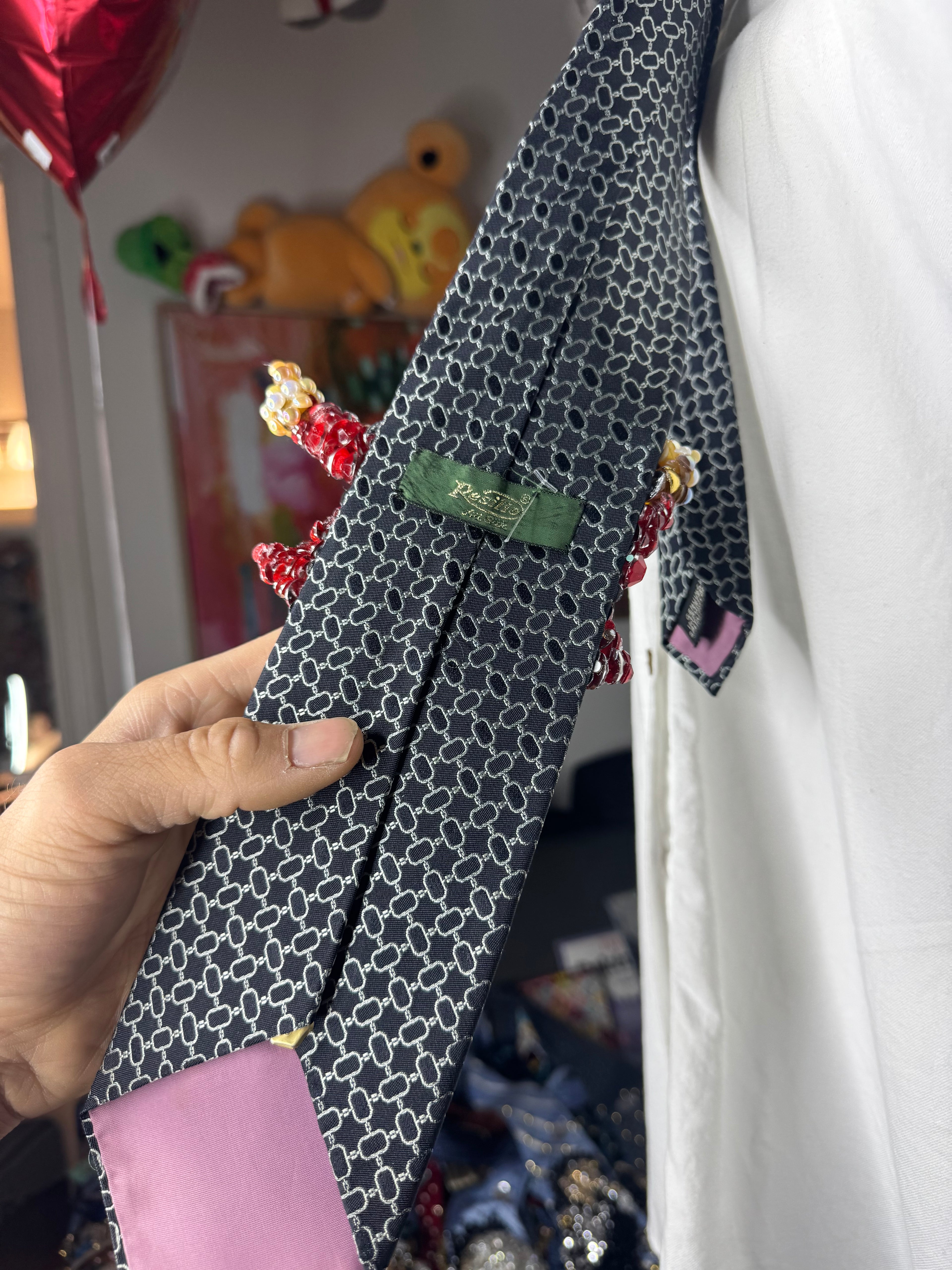 Black Michael Jackson In the Air Starting Beat It On Victory Tour Toronto 1984 Tie