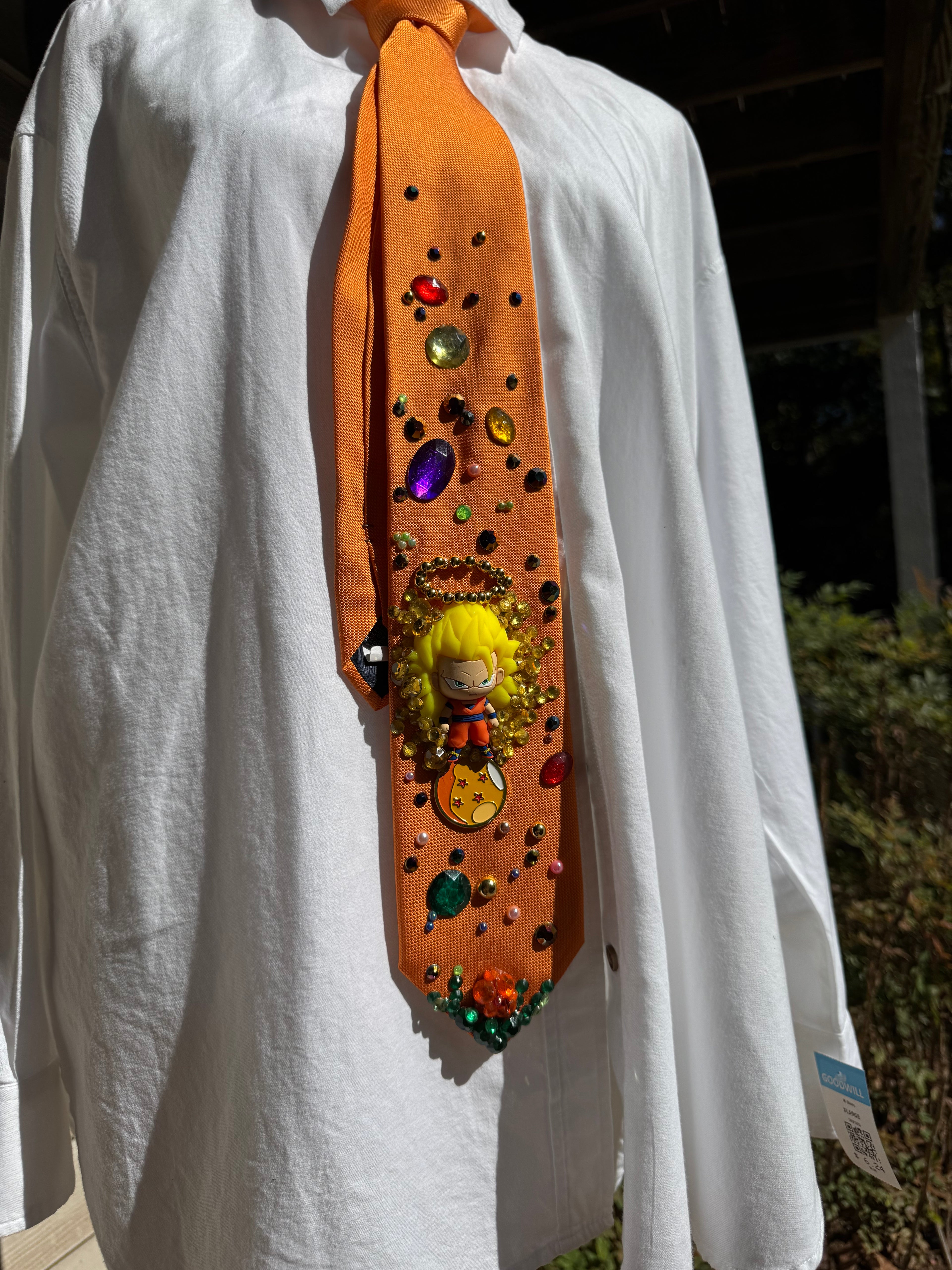 Orange Goku Super Saiyan 3 God Mode Dragon Ball Z Tie