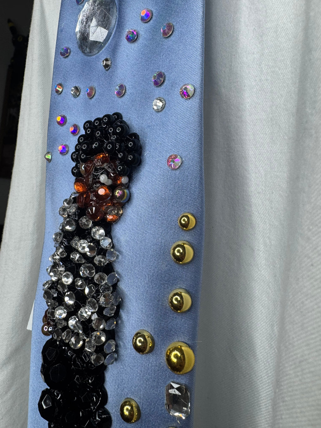 Sky Blue Silk Michael Jackson Hitting Moonwalk Motown 25 Billie Jean 1984 Tie