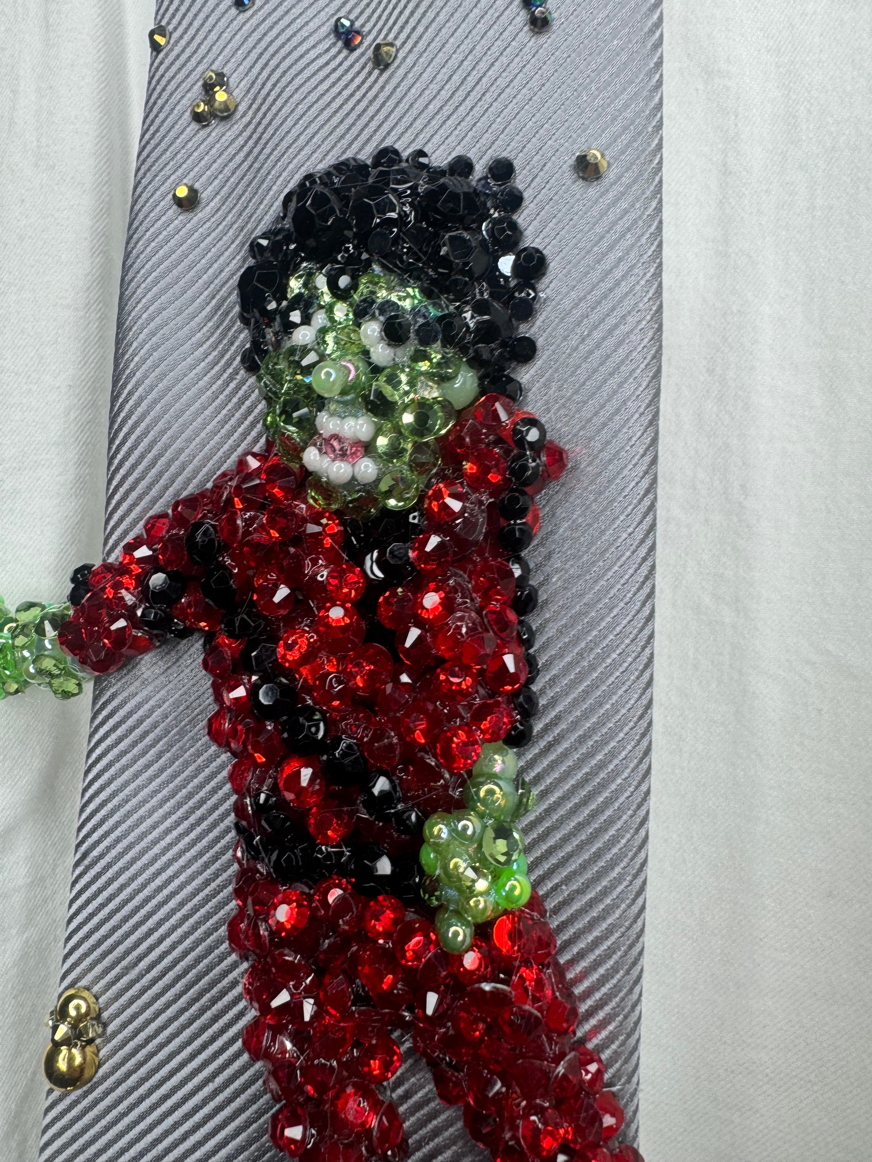 Grey Zombie Michael Jackson Hitting Crotch Grab Arm Out Move In Thriller Short Film Tie