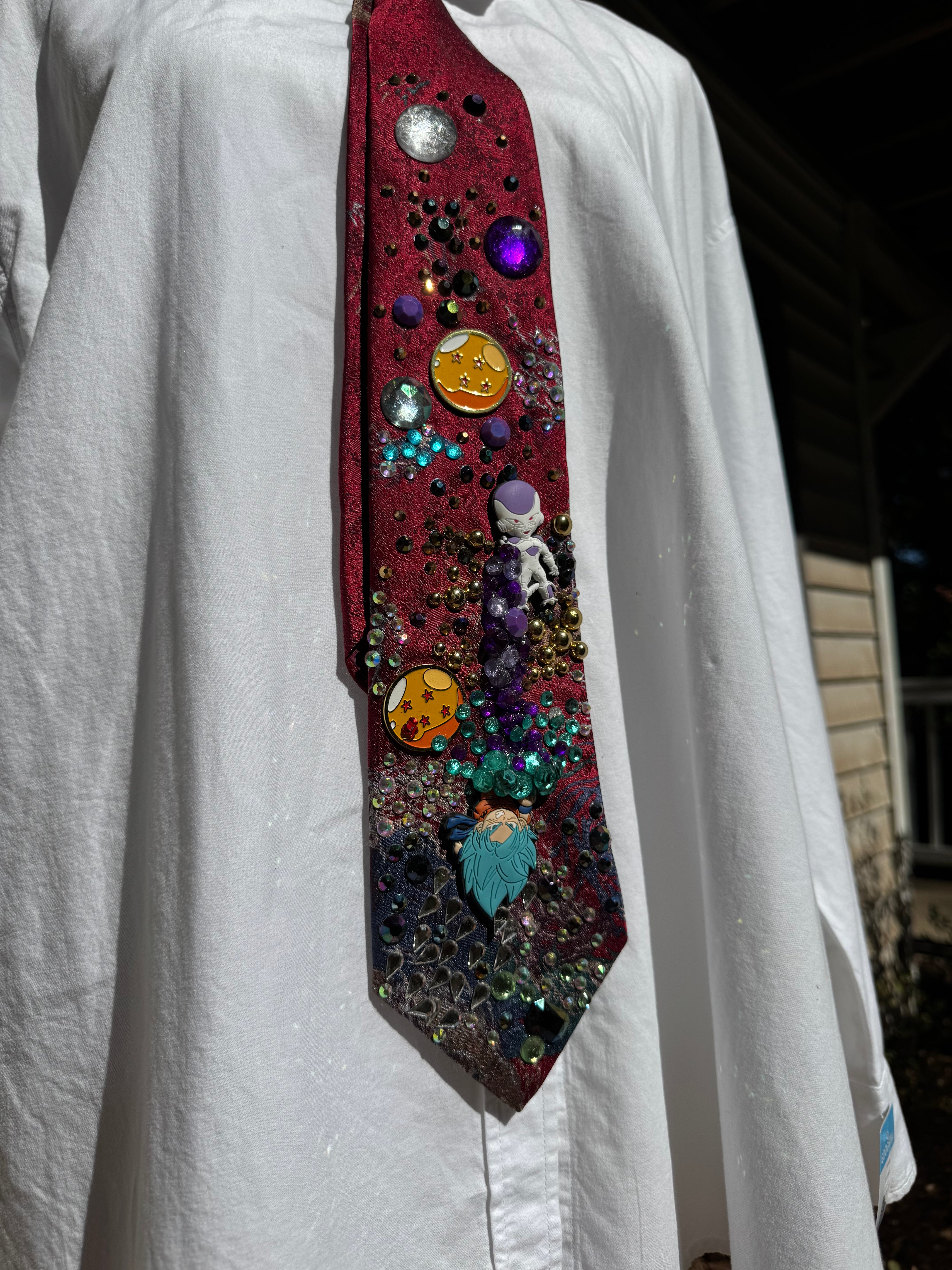 Marbled Red Super Saiyan Blue Goku Vs Frieza Full Action Dragon Ball Z Tie