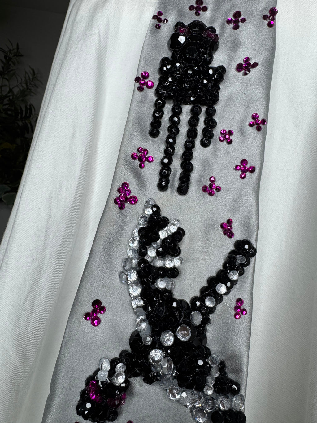 Grey Silk Enderman Near Enderpearl With Enderdragon Flying in Enderworld Minecraft Tie