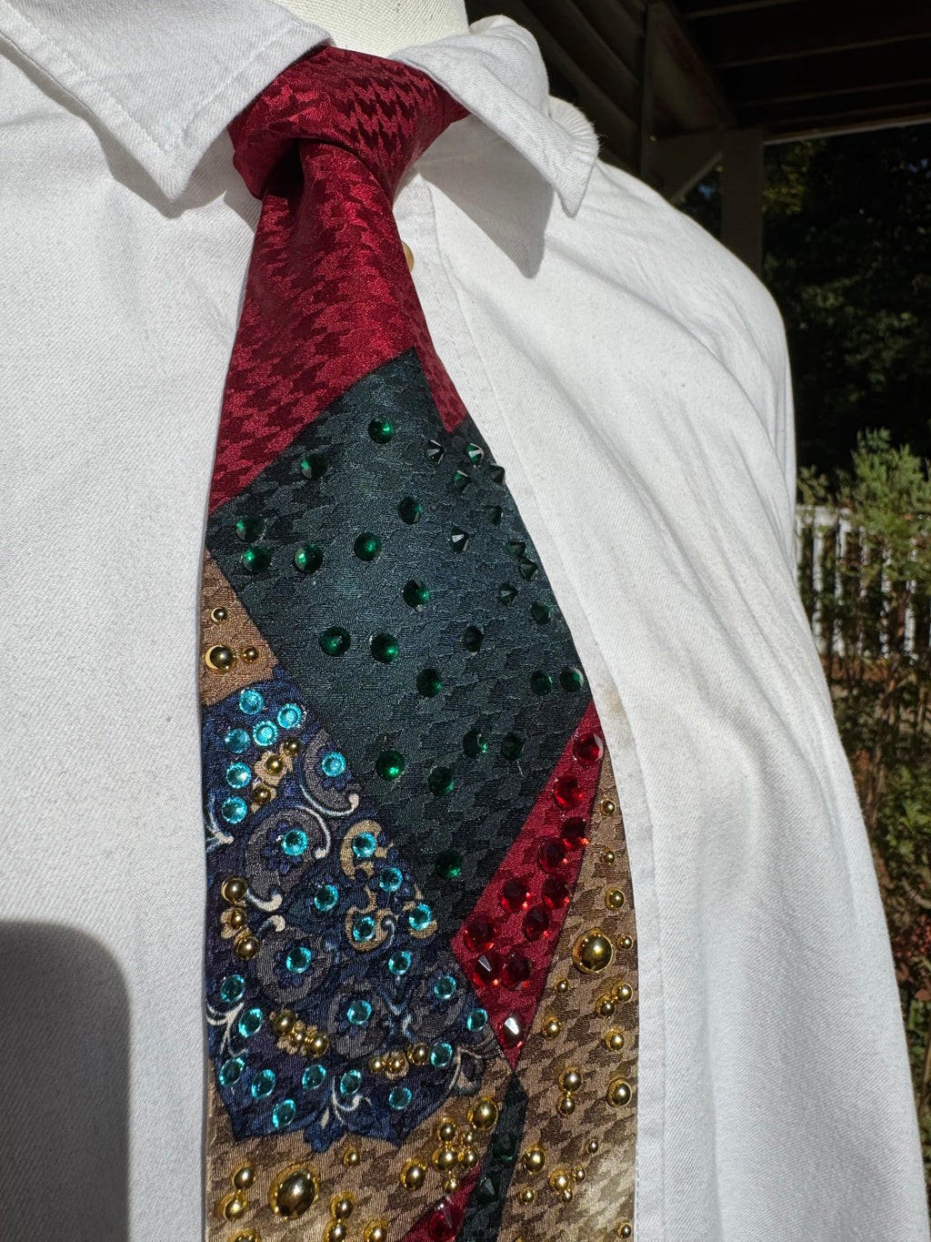 Red Marbled Disney Fireworks Royalty Tie