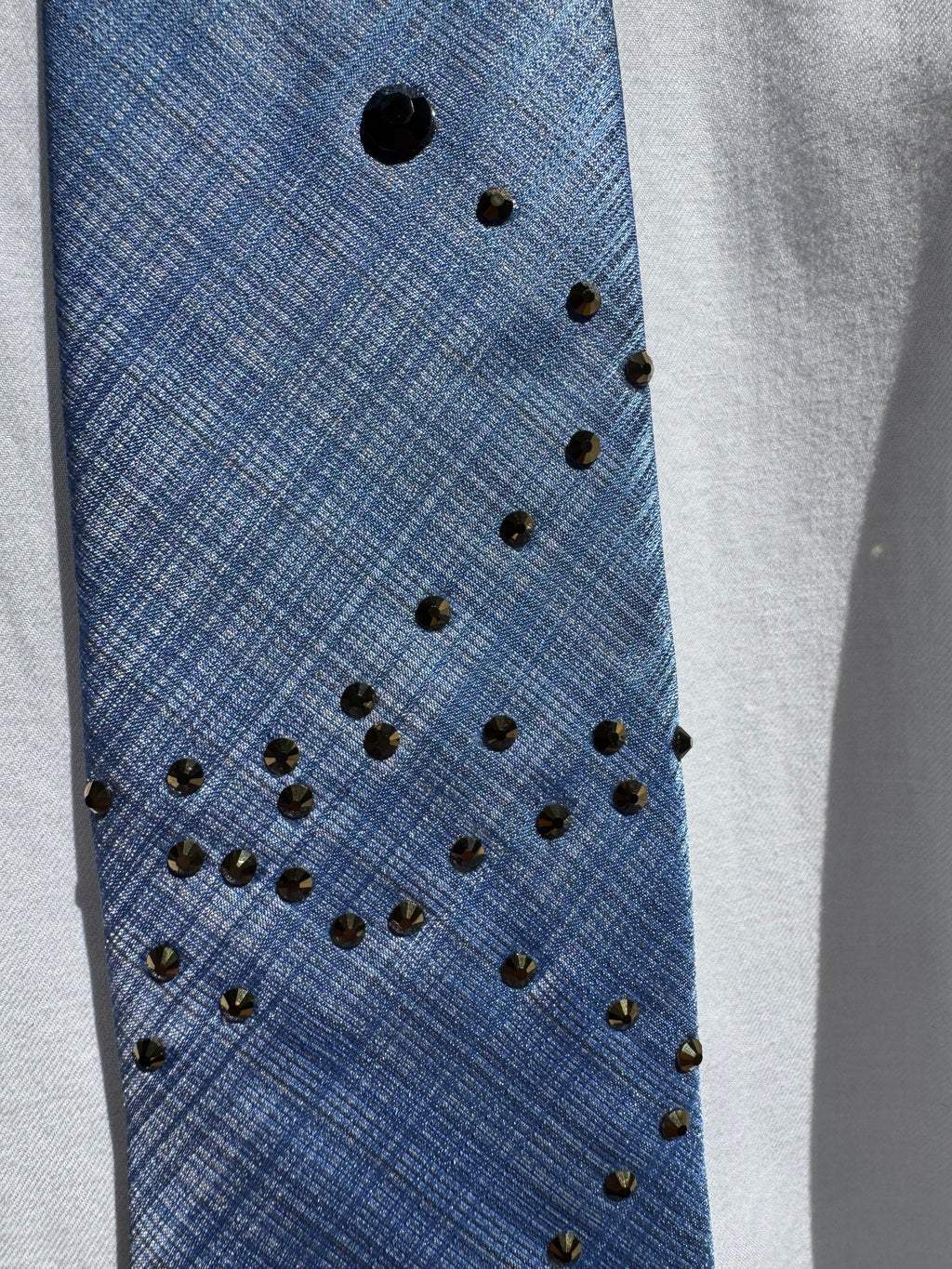 Sky Blue Ricocheting Bullet Cowboy Tie