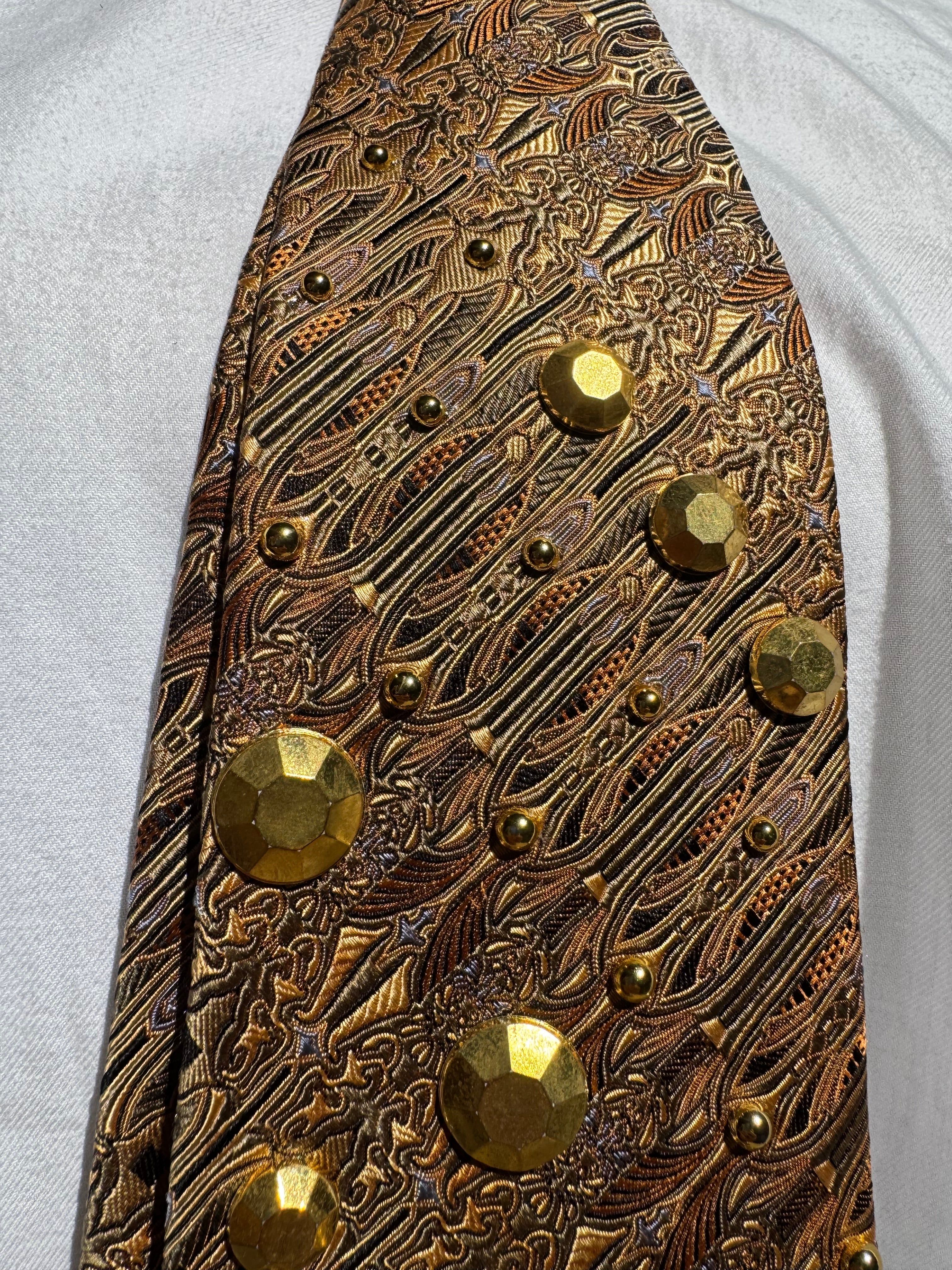 Gold Overview of Ice Castle High Class Royalty Tie