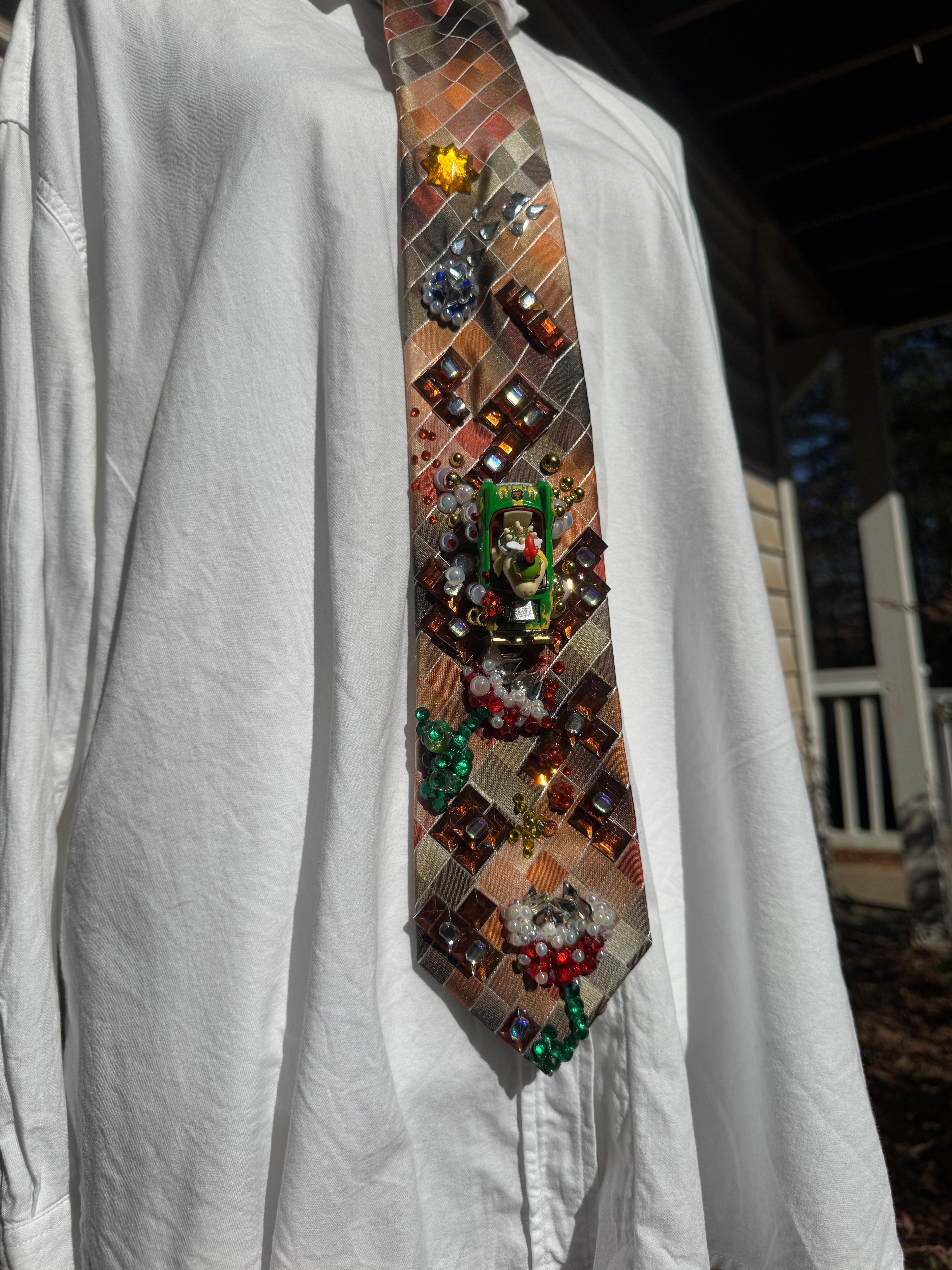 Orange Bowser Js Dodging Piranha Plants on Tetris Road 200cc Mario Kart Tie