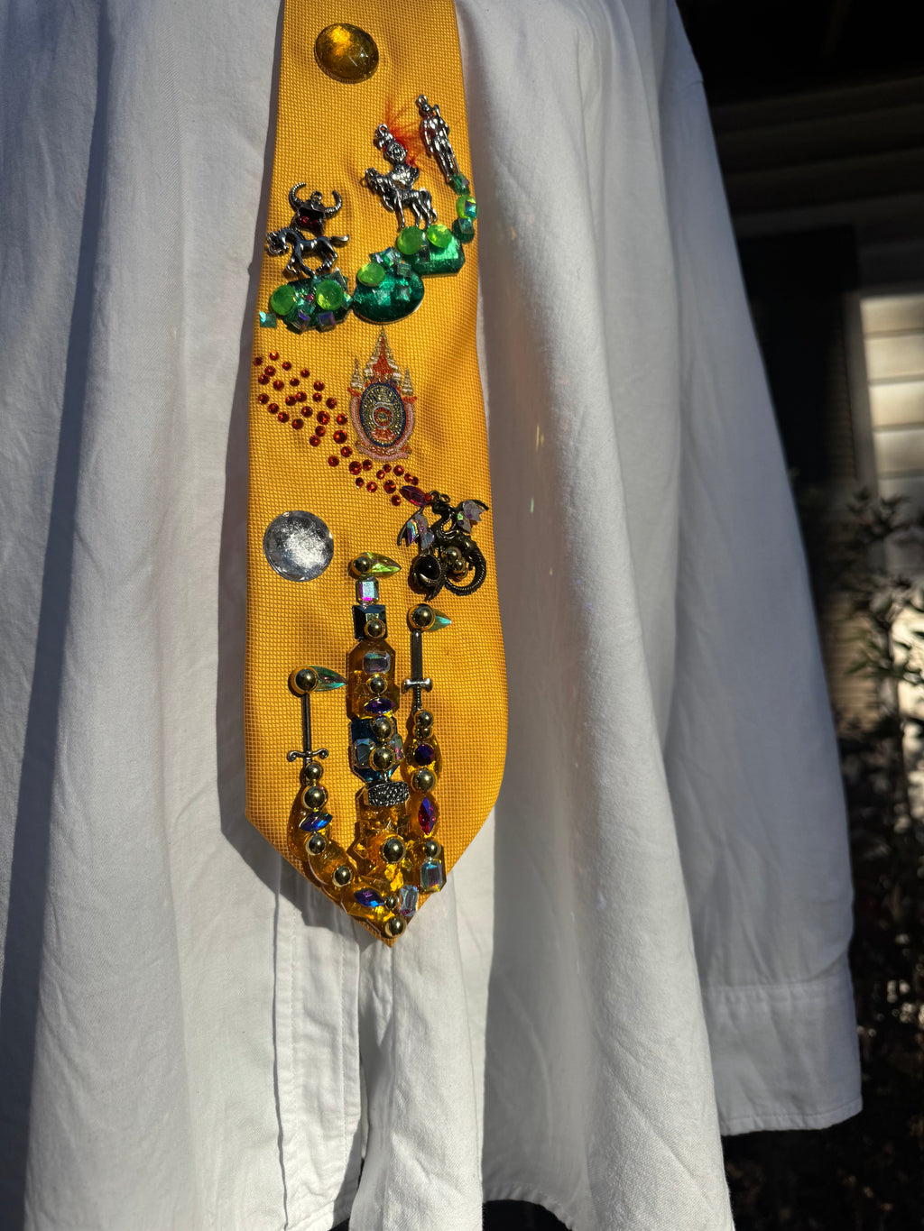 Gold Dungeons and Dragons Viking Era Royalty Tie
