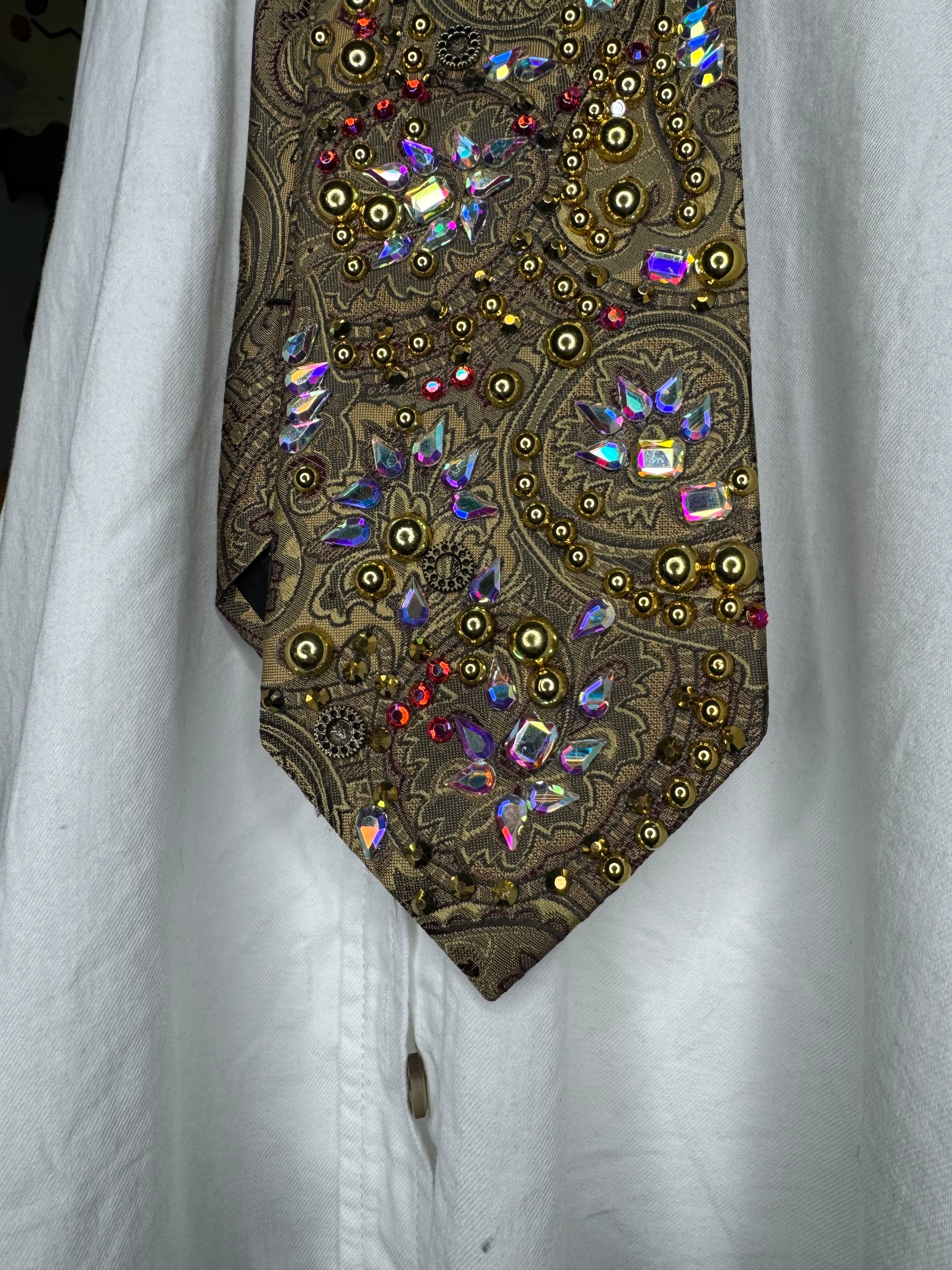 Gold Paisley High Class Royalty Tie