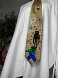 Gold Skeleton, Enderman, and Zombie Ultimate Minecraft Tie