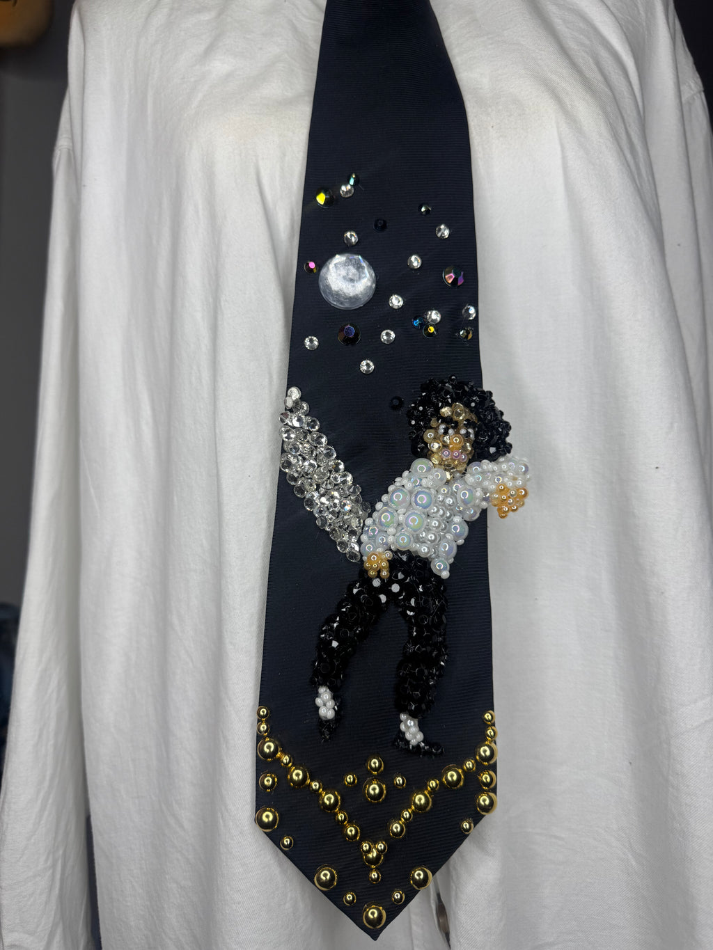 Black Michael Jackson Hitting Arm Up Dead Leg Walk In Ghosts Short Film