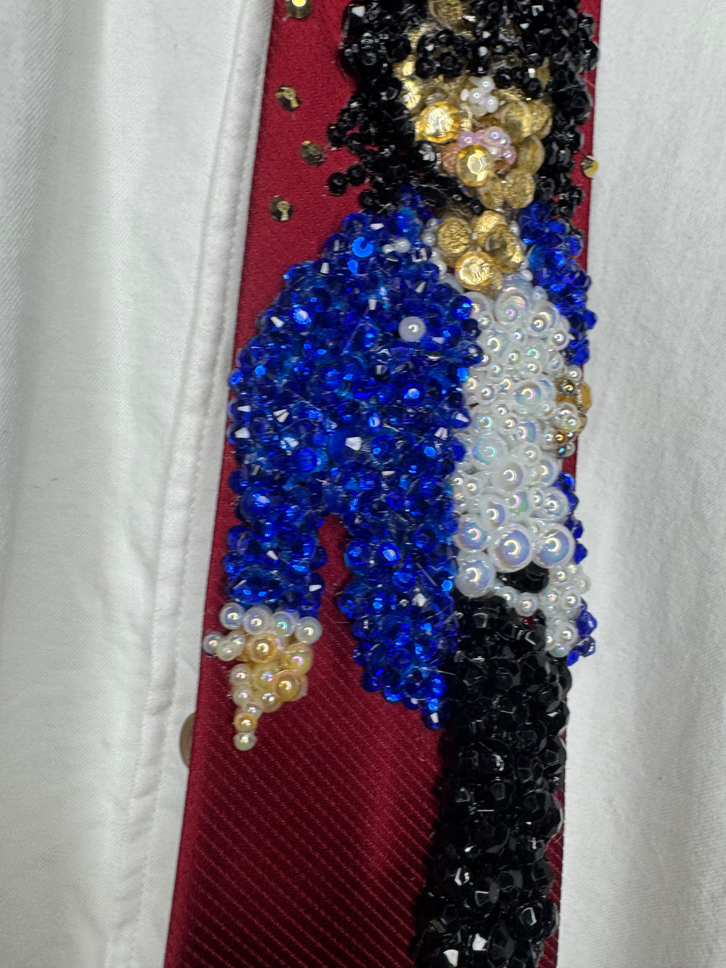 Red Michael Jackson Pointing Finger Down Pose To TWYMMF At Grammy Awards Tie
