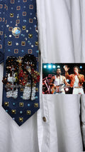 Navy Blue Michael & Jermaine Jackson Performing for Victory Tour Rare Red Military Jacket 1984 Jackson 5 Tie