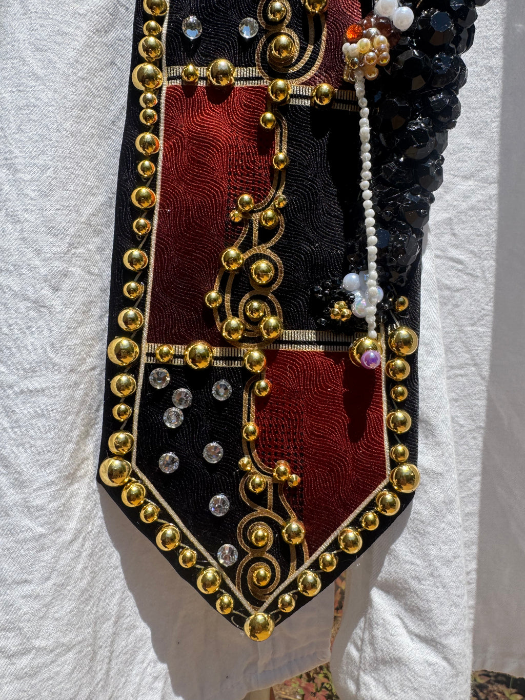Black and Bronze Michael Jackson Playing With Yo-Yo 1984 High Class Royalty Tie