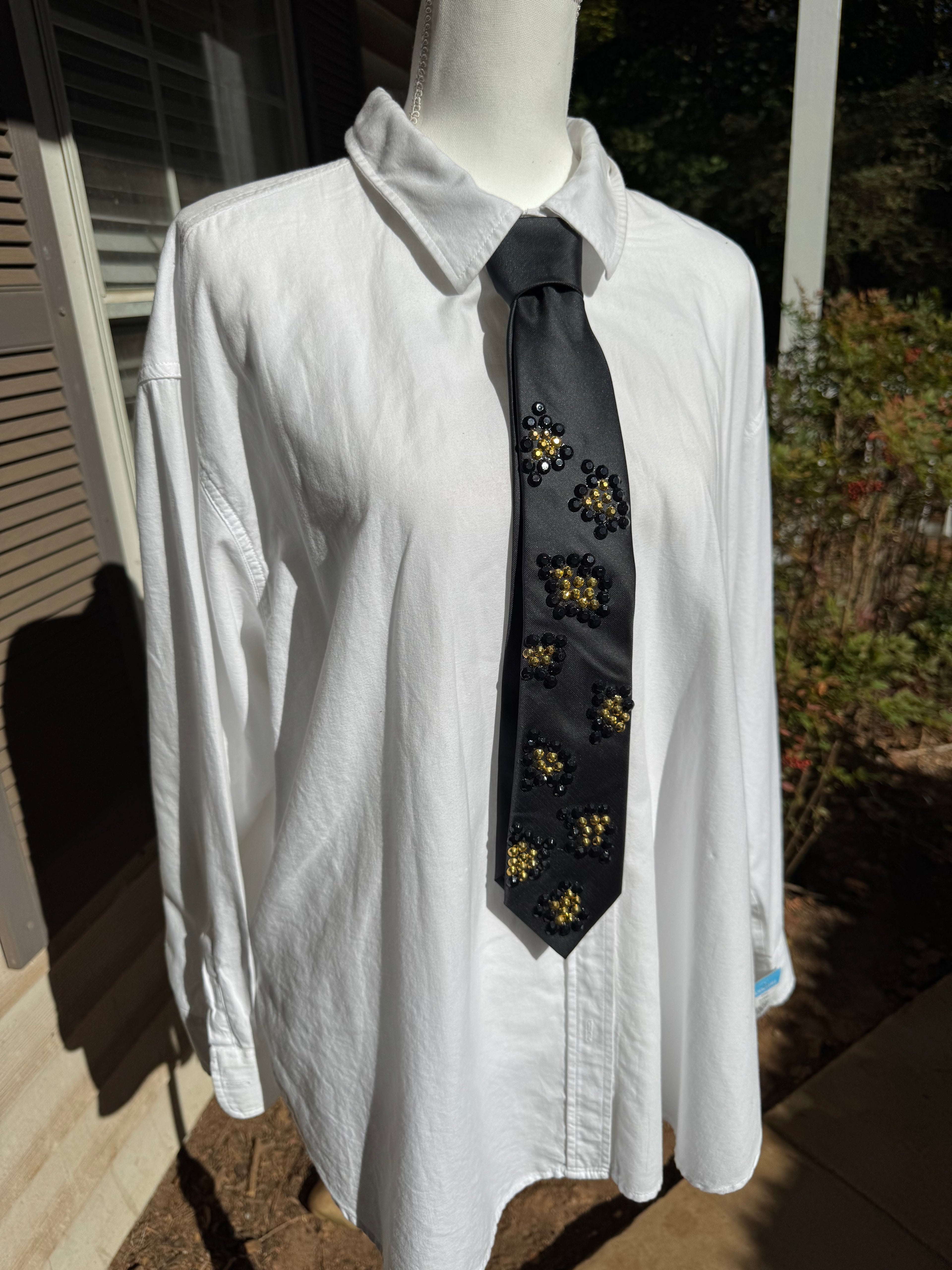 Black Cheetah Print Nature Royalty Tie