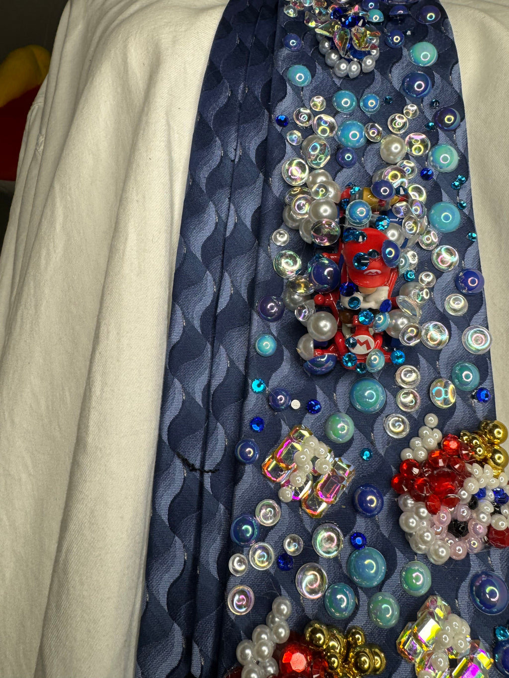 Blue Mario Dodging Blue Shell Underwater on Cheep Cheep Beach 200cc Mario Kart Tie