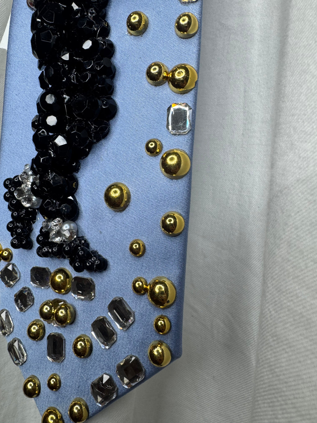 Sky Blue Silk Michael Jackson Hitting Moonwalk Motown 25 Billie Jean 1984 Tie